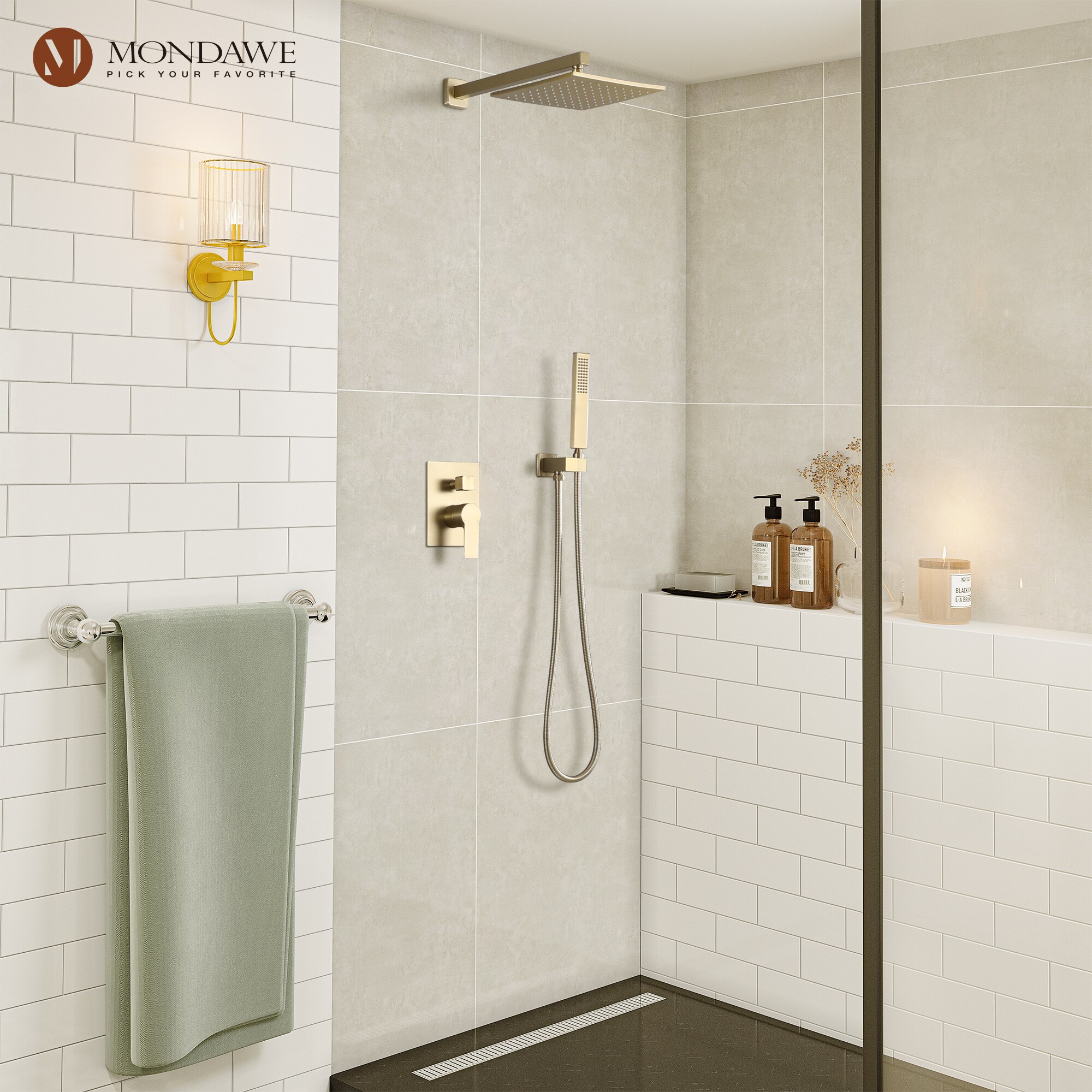 Mondawe MD-SMD01BG Showerhead-Bar-Panels - View #9