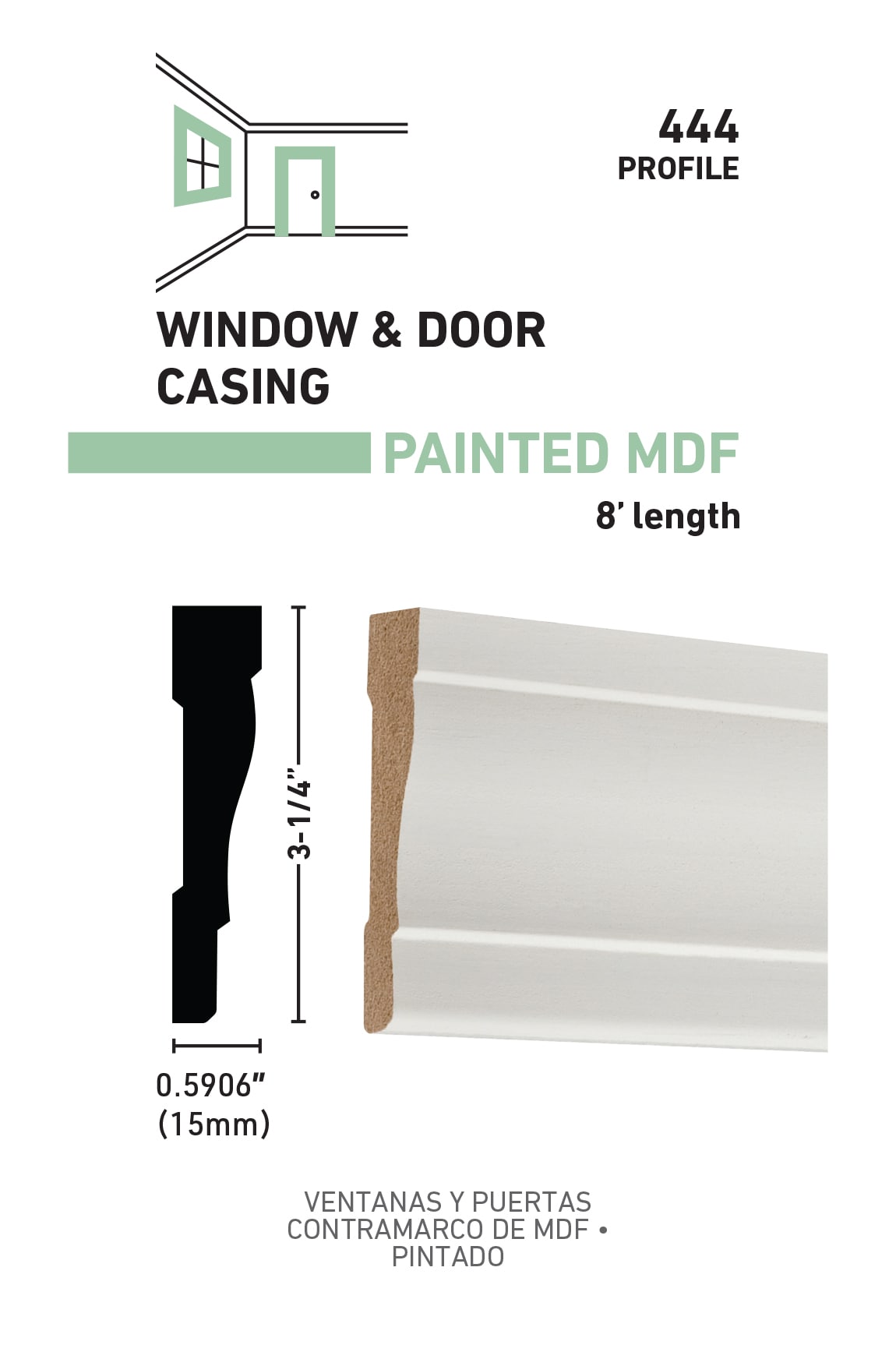 allen + roth L044445W8 Window-Door-Casings - View #3