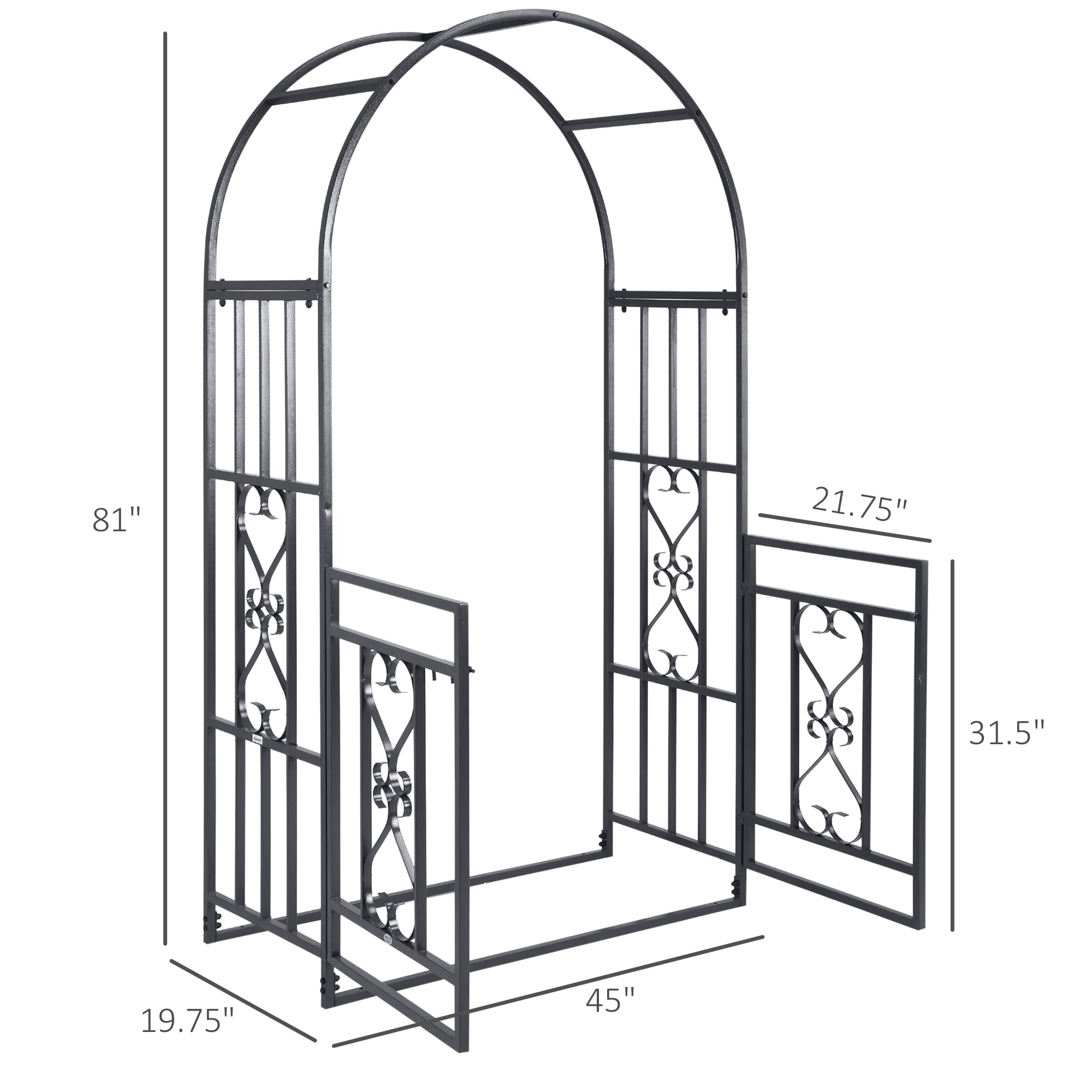 LUXEYARD DS-M-BAC07344 Garden-Arbor - View #3