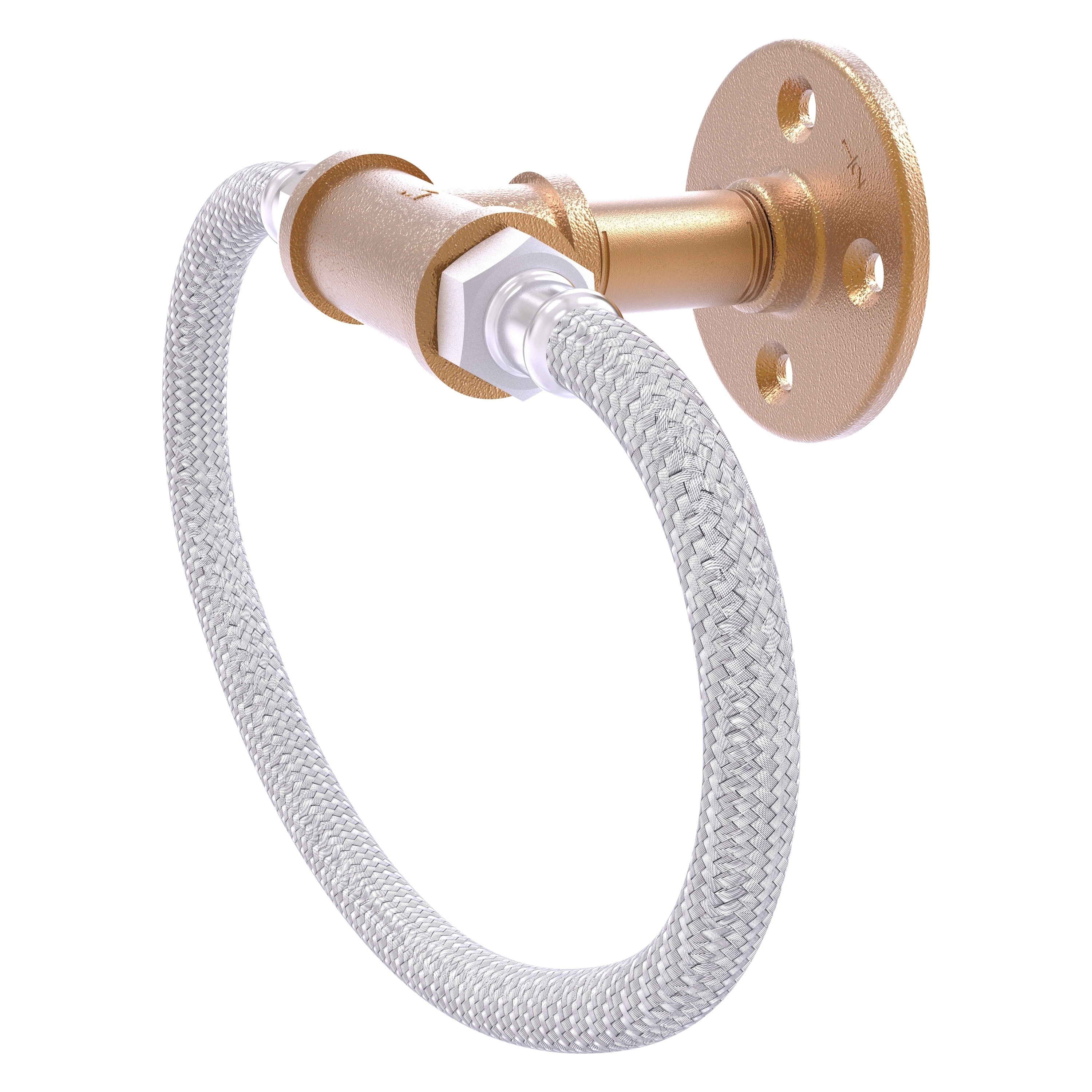 Allied Brass P-500-RG-BBR Pipeline Brushed Bronze Wall mount Single Towel Ring