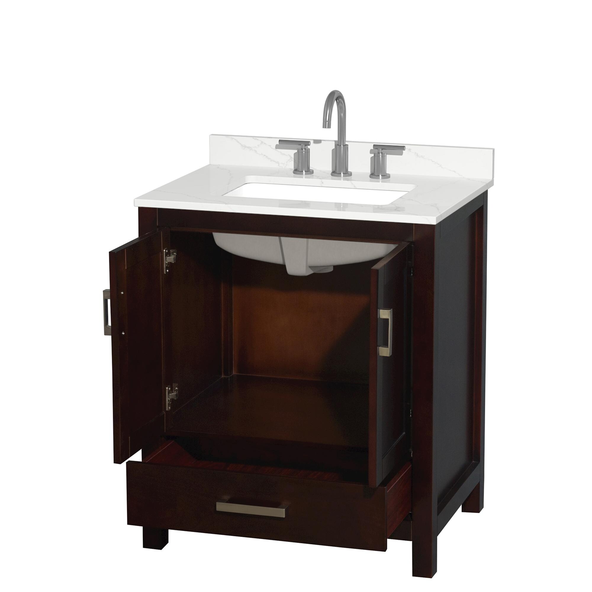 Wyndham Collection WCS141430SESGTUS3MXX Bath-Vanity-Combo - View #2