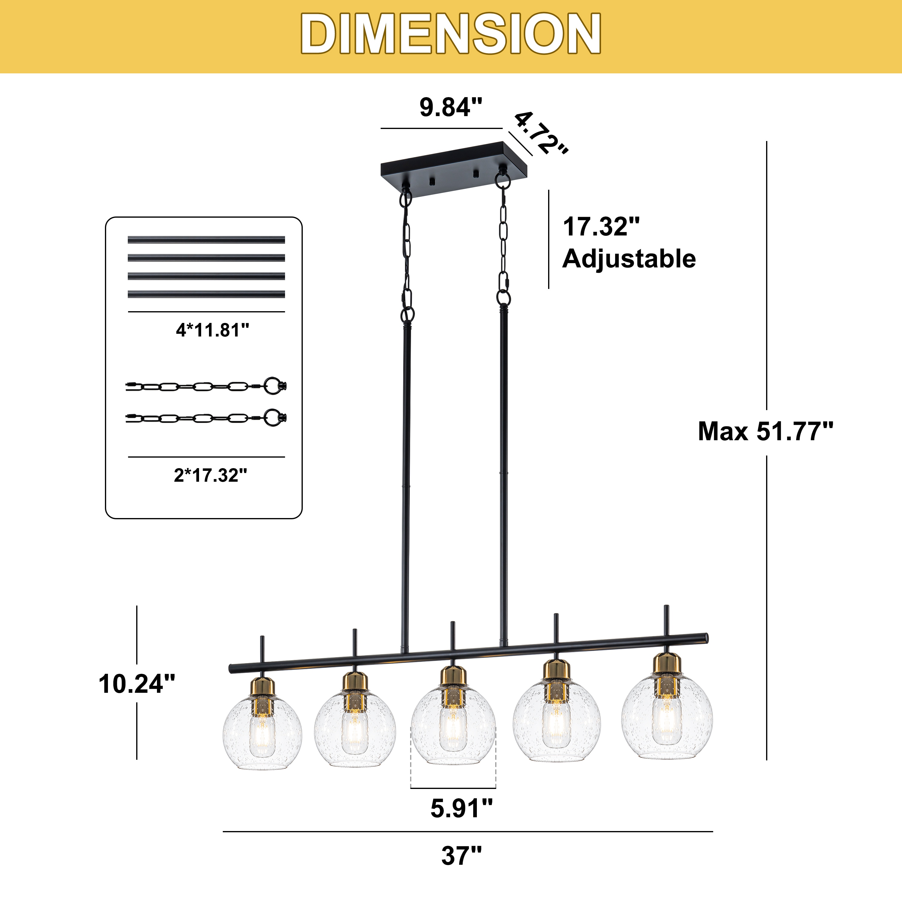 GoYeel ZP139BG05QB Pendant-Lights - View #3