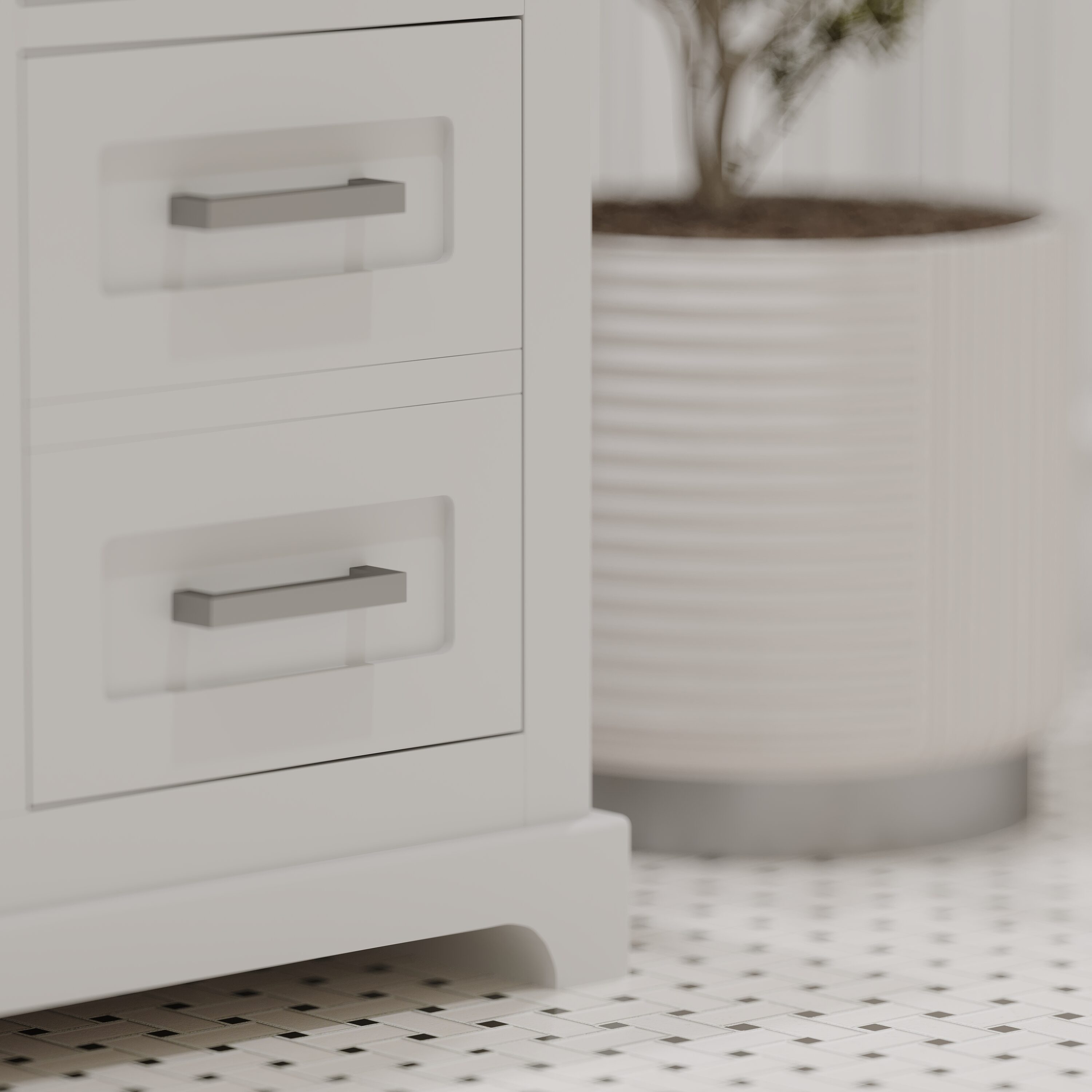 Ayna Decors AVM48WH3022 Bath-Vanity-Combo - View #8