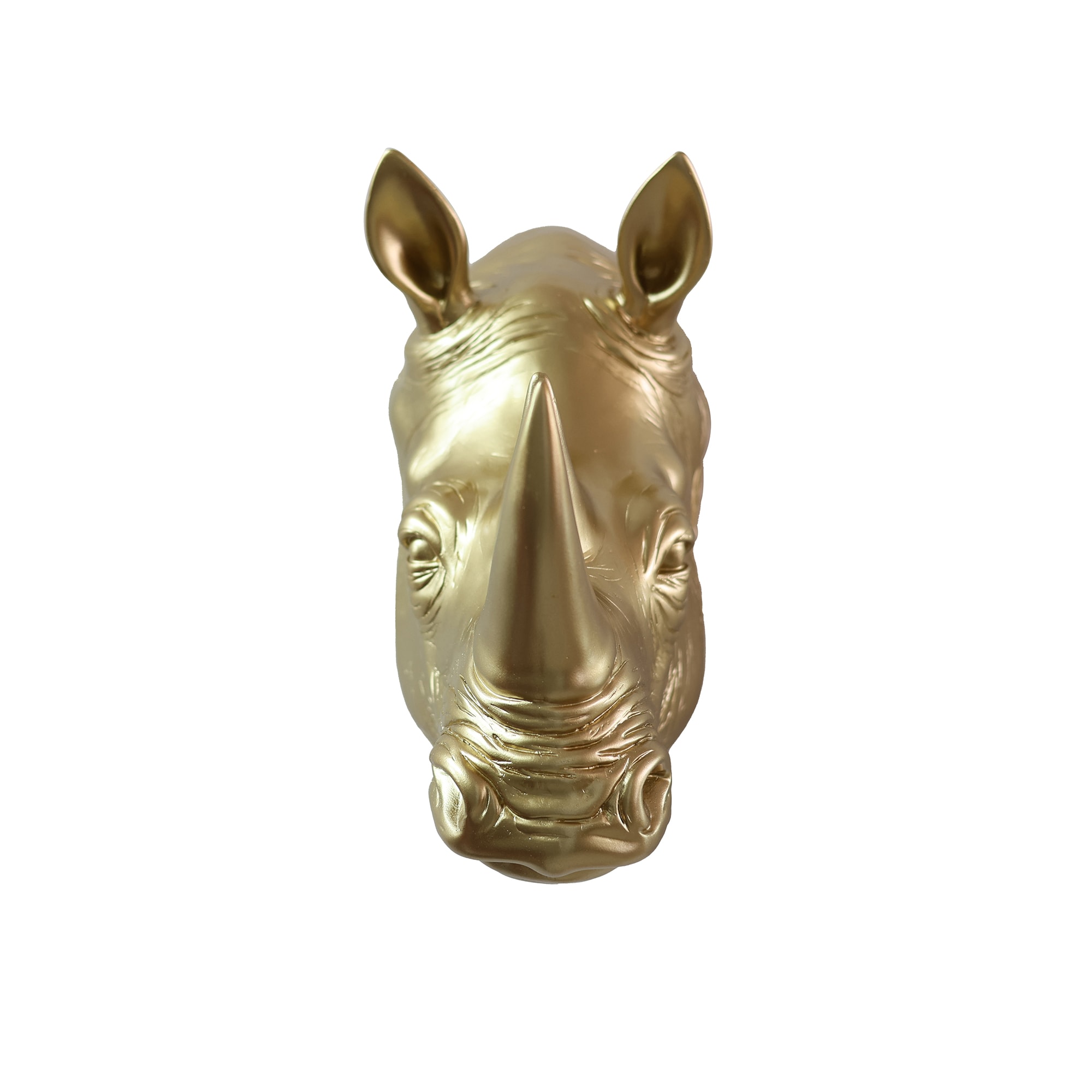 Hi-Line Gift - 12.99-in H x 14.56-in W Gold Animal Garden Statue