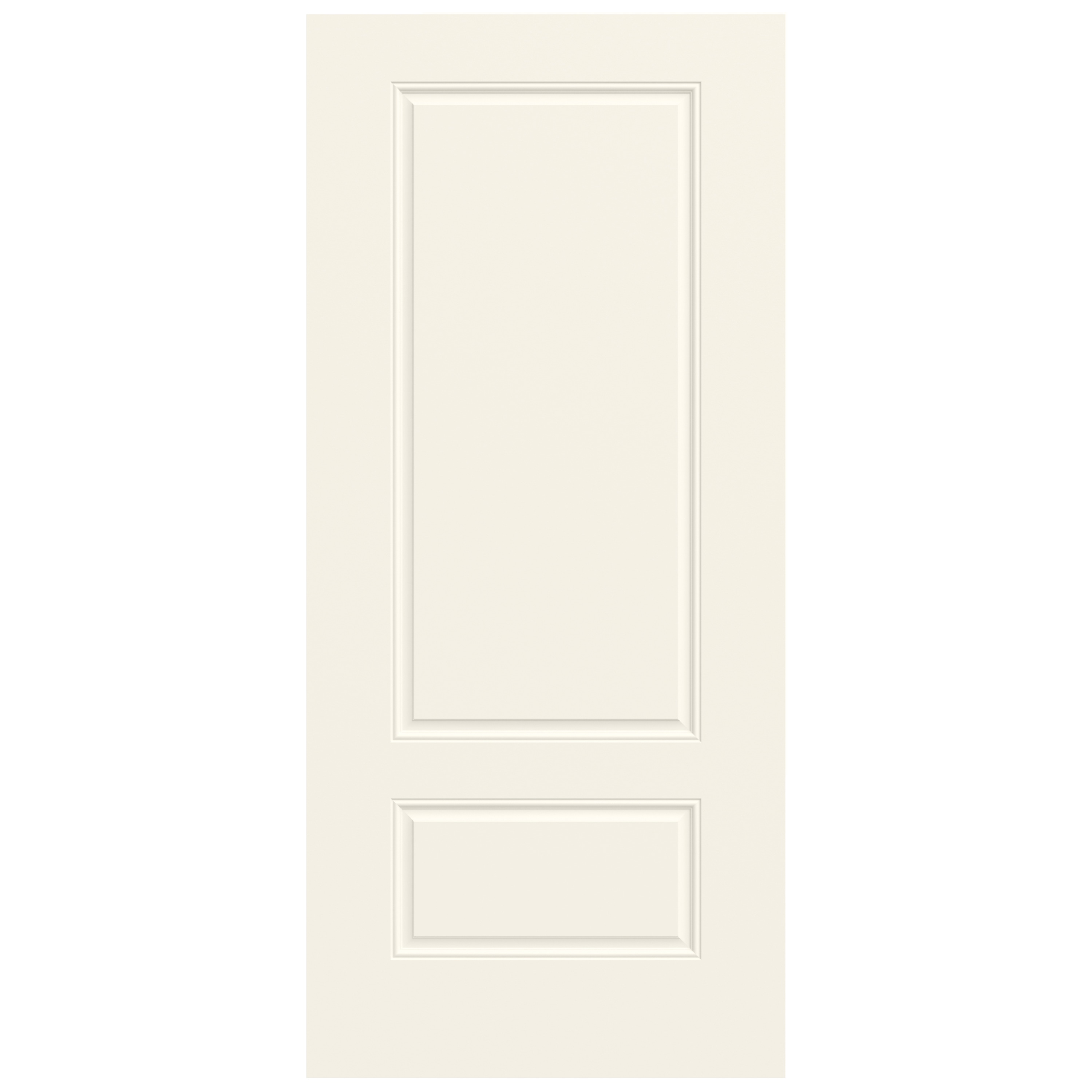 36-in x 80-in Steel Universal Reversible White Painted Slab Door Single Front Door Insulating Core | - JELD-WEN LOWOLJW249900010