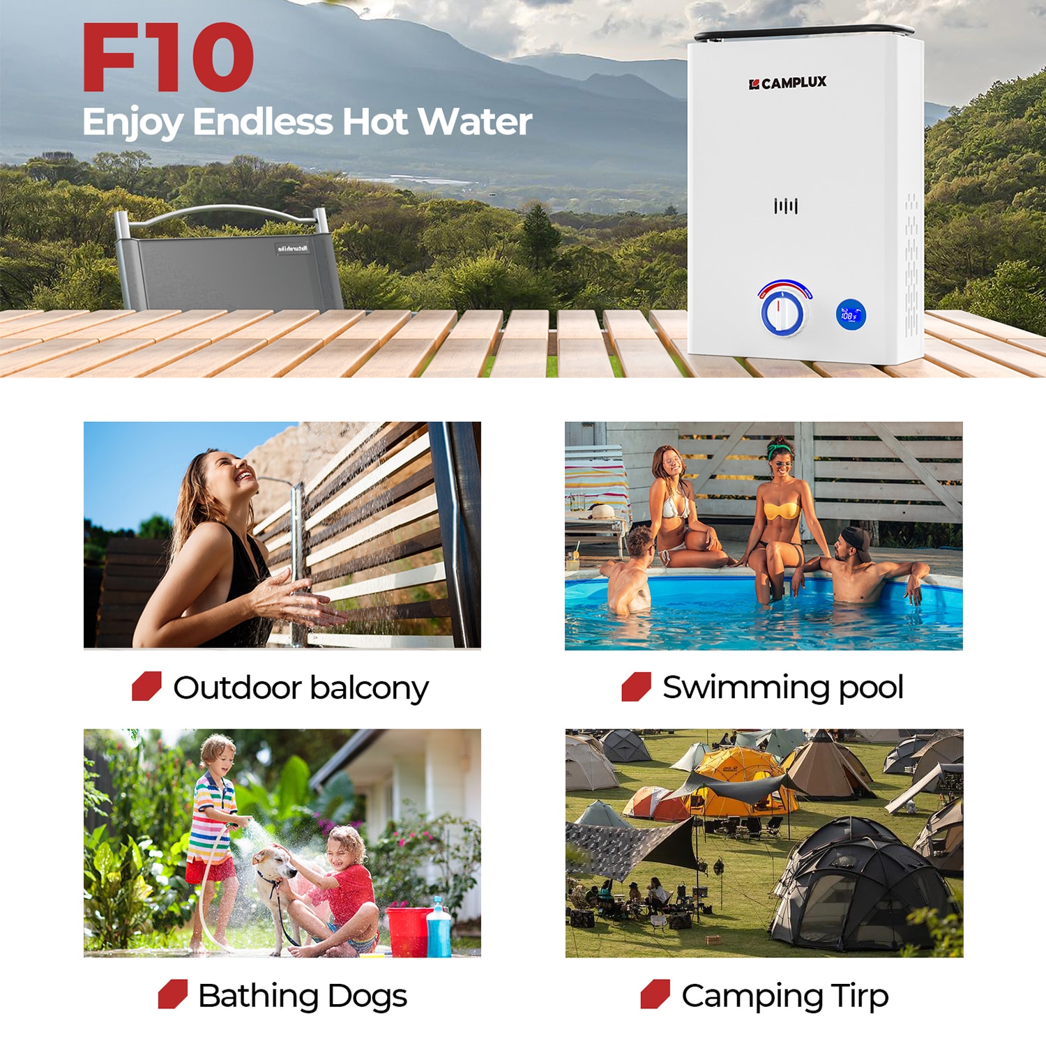 Camplux F10 PRO Gas-Water-Heaters - View #6