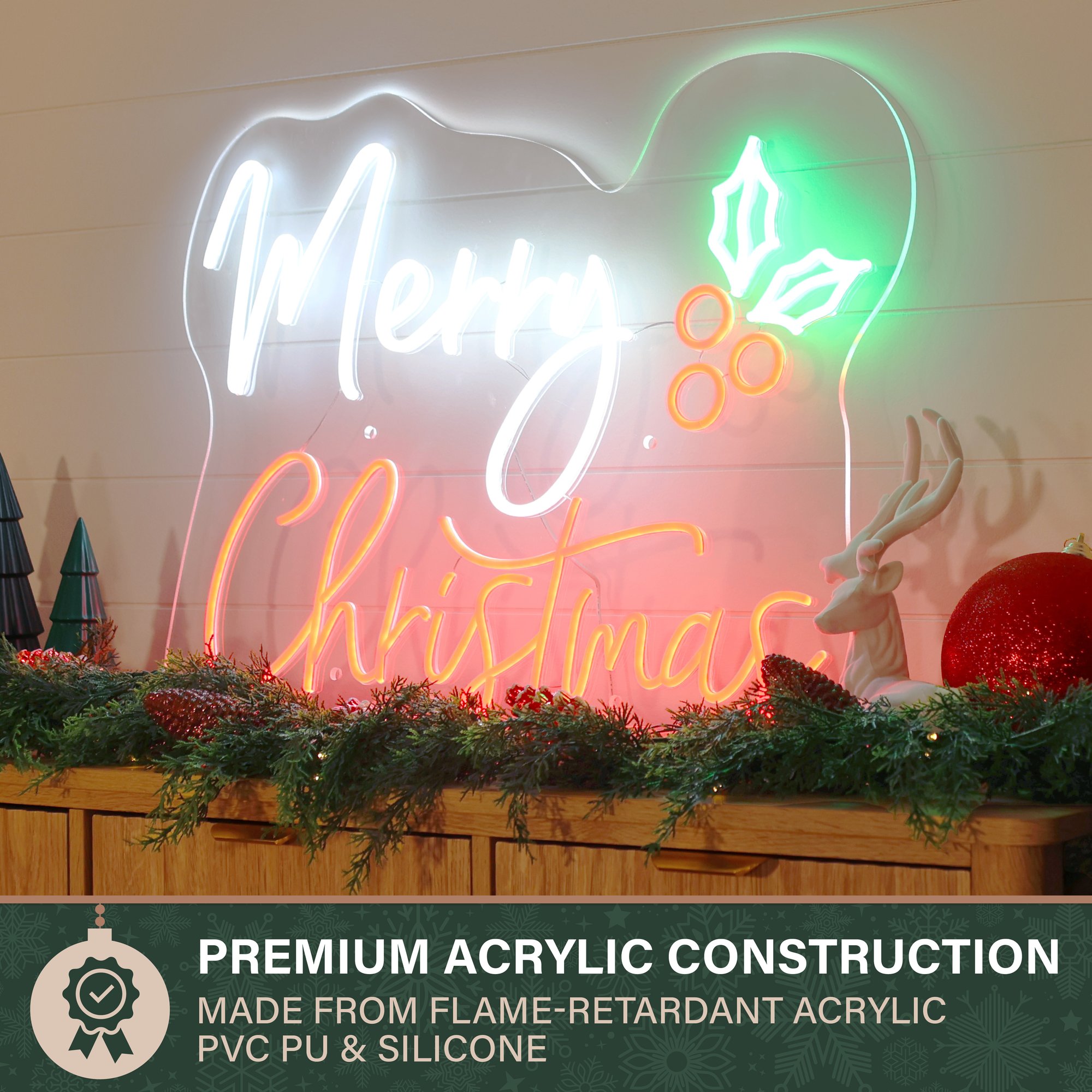Fraser Hill Farm FFCHLED030-MC1-RD Table-Christmas-Decorations - View #4