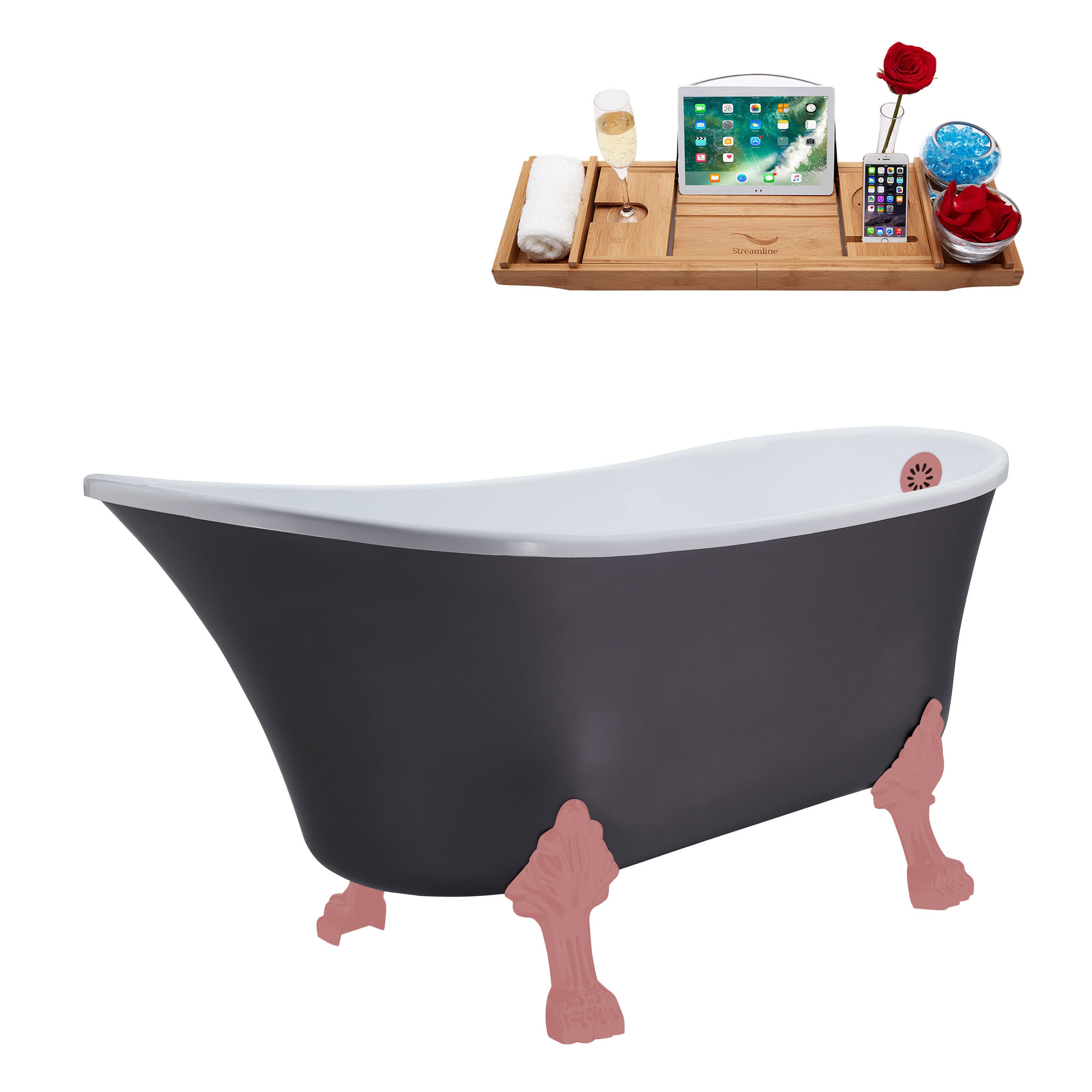 Streamline N355PNK-PNK bathtubs - View #2