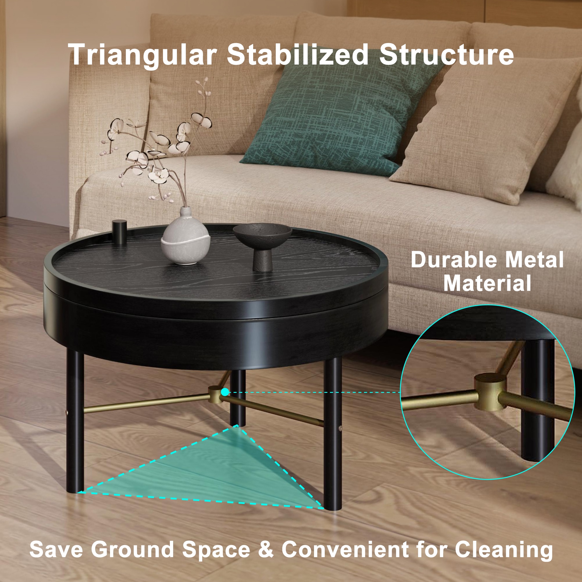 ModernLuxe L3P-N735P185132B Coffee-Tables - View #5