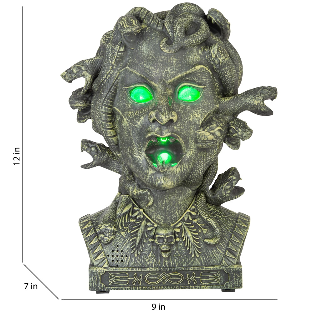 Halloween 2023 Medusa head bust gothic decor Medusa statue witch decor 2024