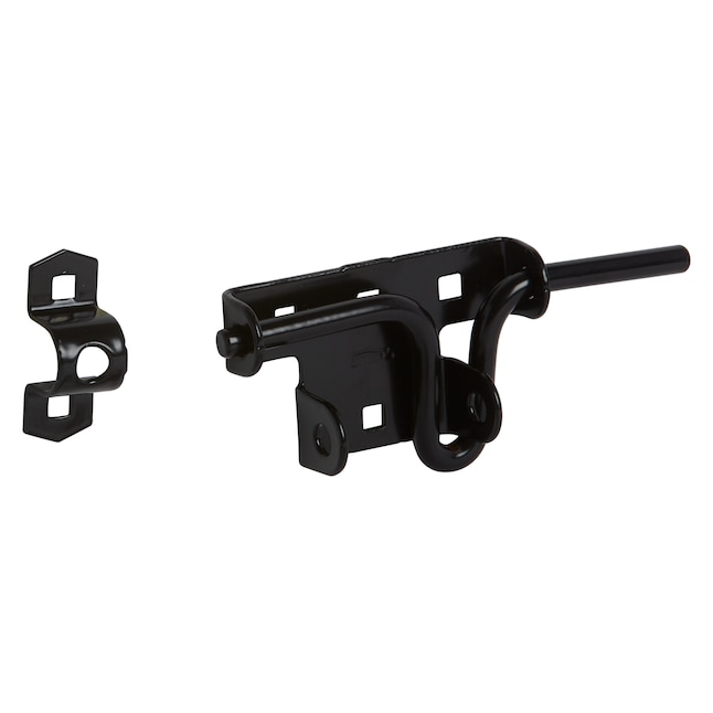 National Hardware 7-in Black Gate Latch in the Gate Hardware department ...