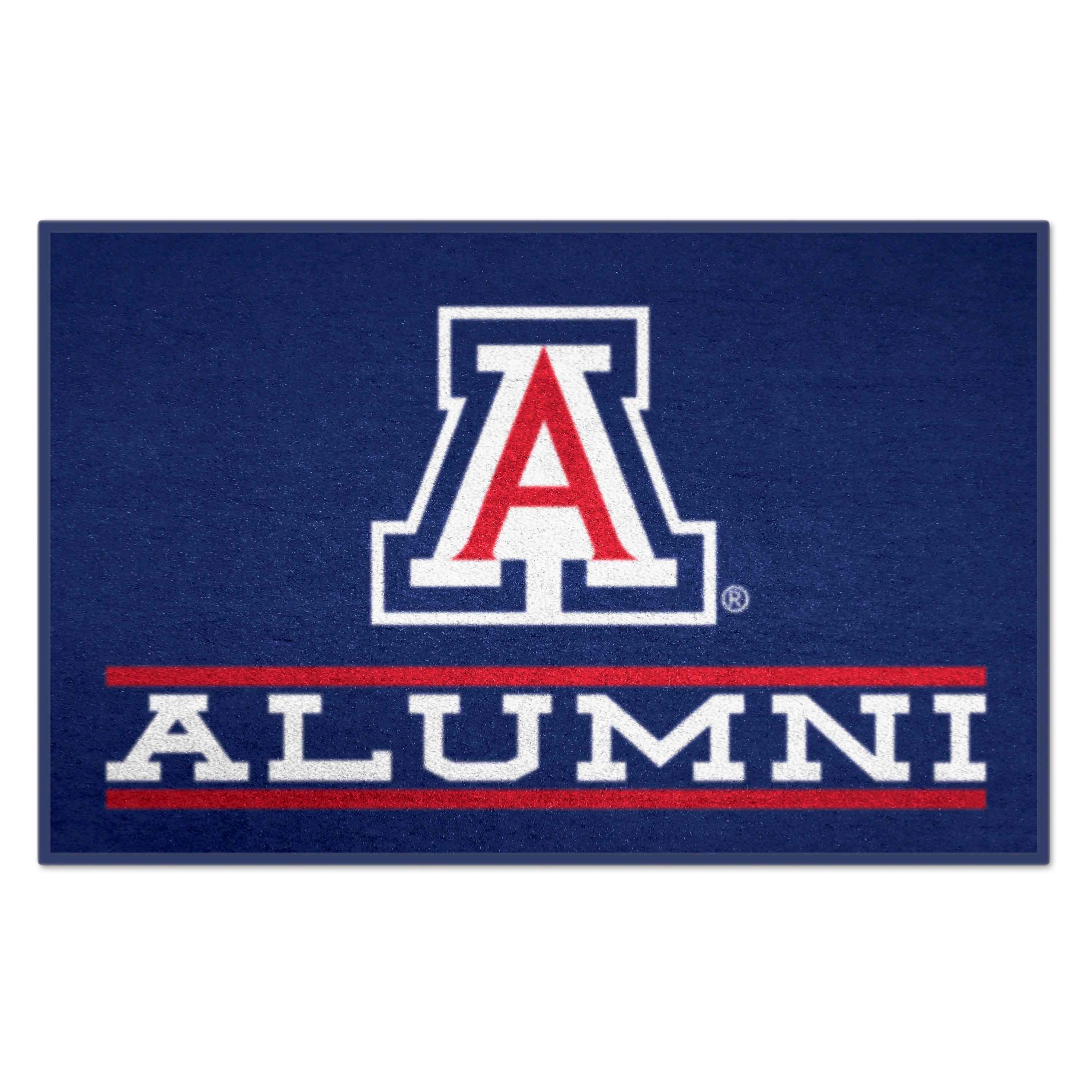 FANMATS 18365 Arizona Wildcats 30-in x 19-in Blue Nylon Indoor or outdoor Decorative Sports Door Mat