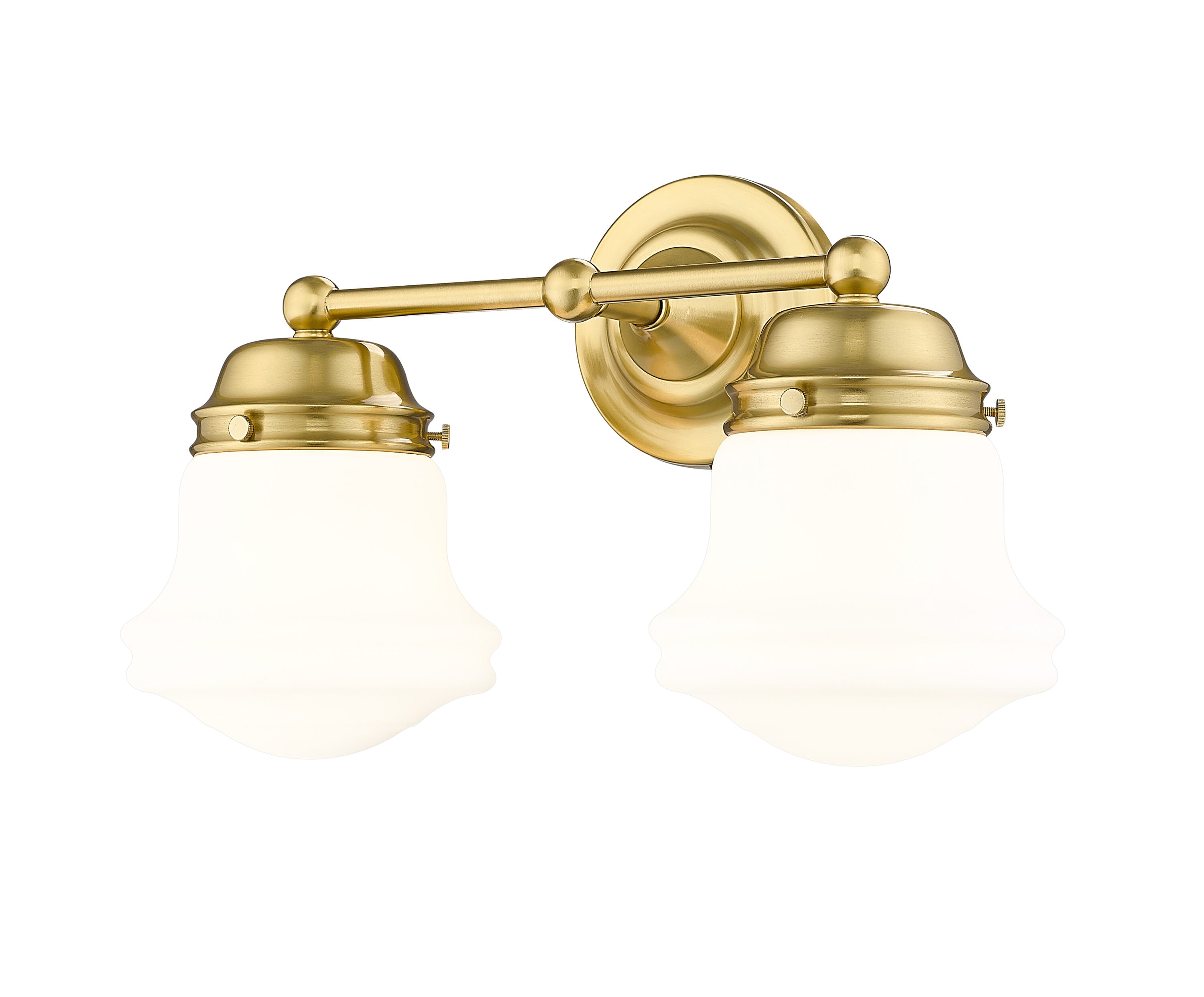 Z-Lite 735-2V-LG Vaughn 7.75-in 2 -Light Brushed Gold Transitional Vanity light