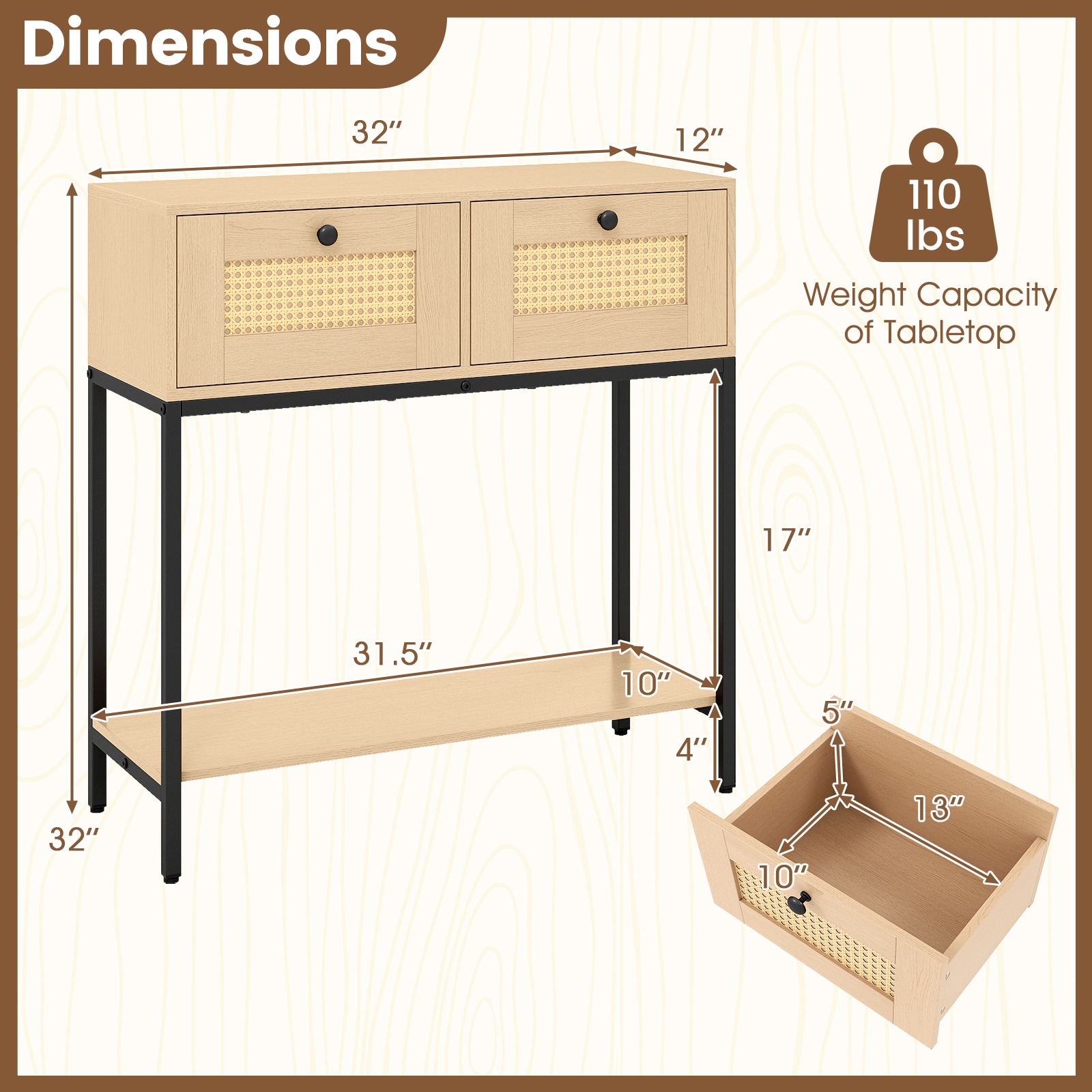 Volenca VOL-MWKNX5 Console-Sofa-Tables - View #3
