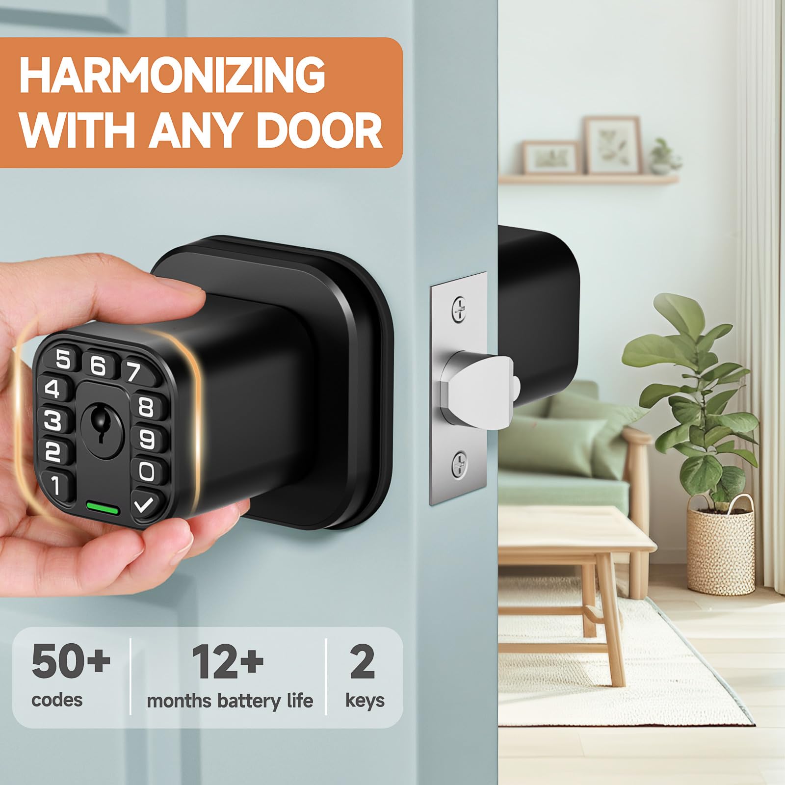 Justincity LJT0804J456 Electronic-Door-Locks - View #2