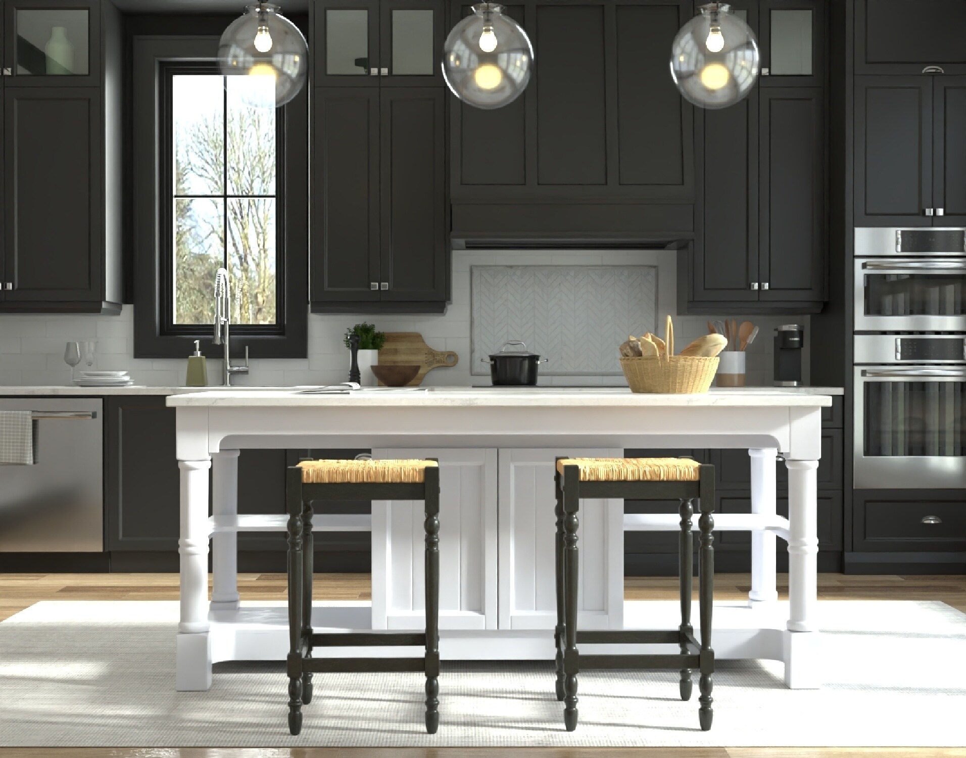 Carolina Cottage 2663-RTA-AB stools - View #9
