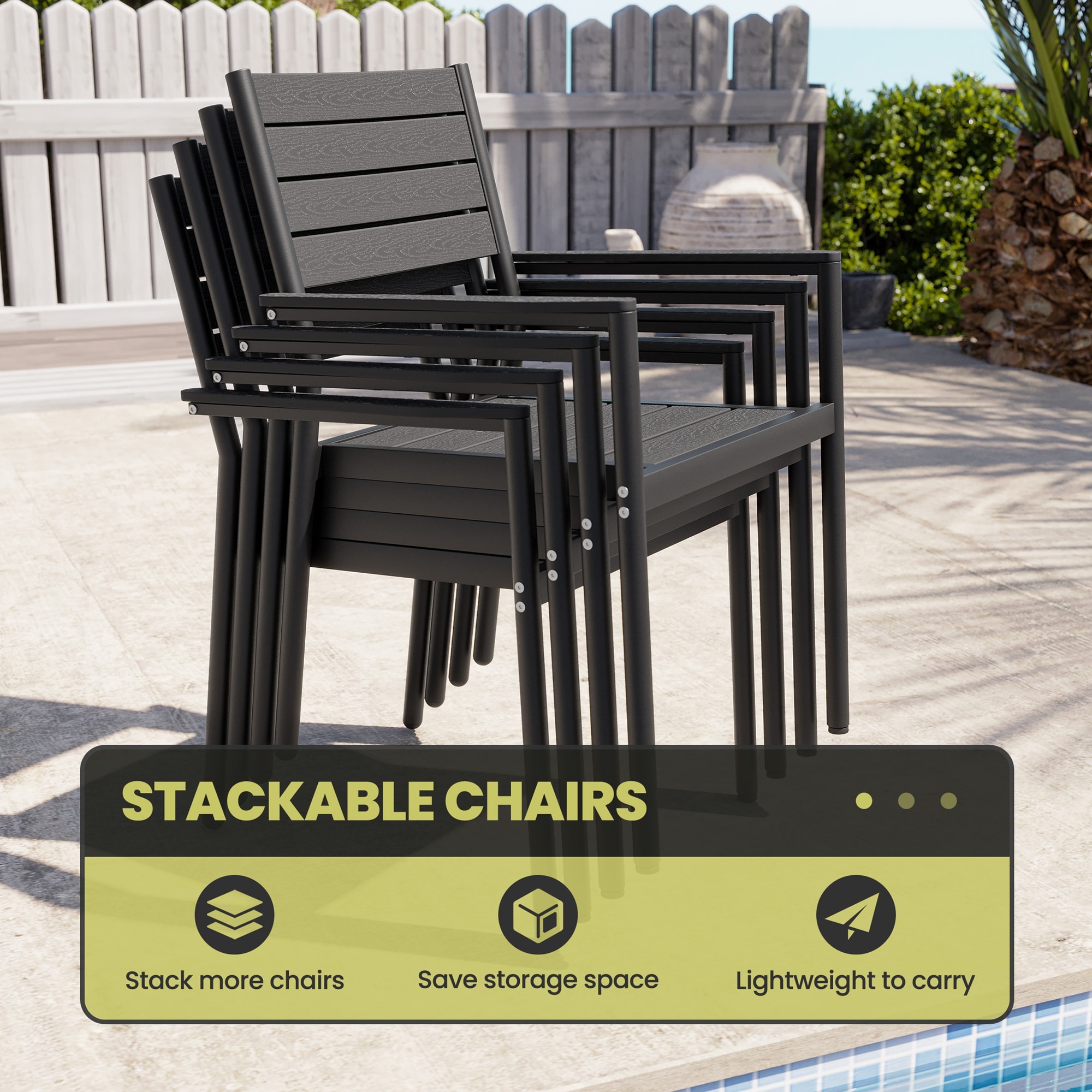 Crestlive Products CL-DC5020BLK-11 Patio-Dining-Sets - View #8