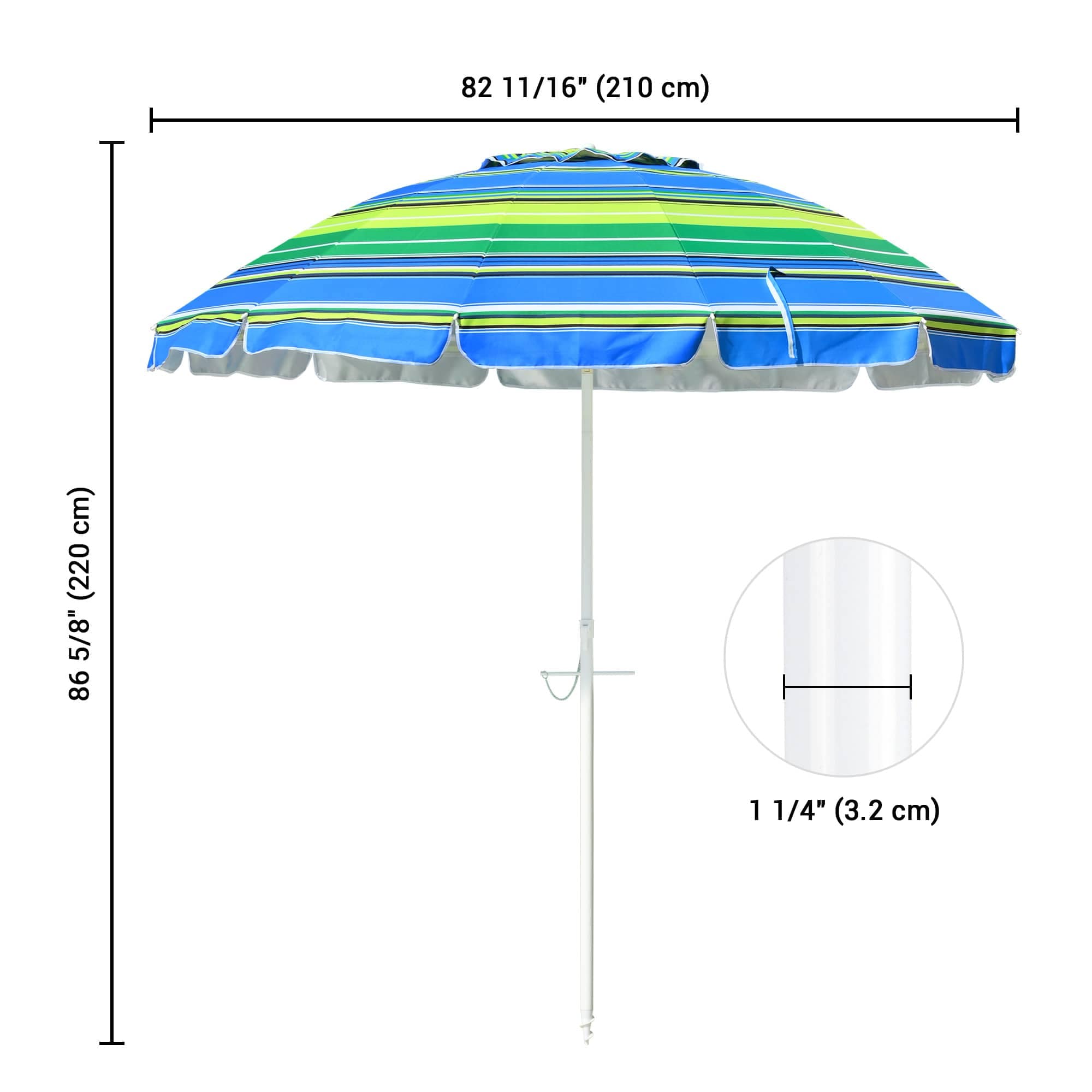 Yescom 07UMB050-8FT-STP-LO Umbrellas-2 - View #6