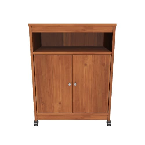 Ameriwood Home Black Composite Base with Composite Top Kitchen Cart (23.37-in x 14.68-in x 30.31-in)