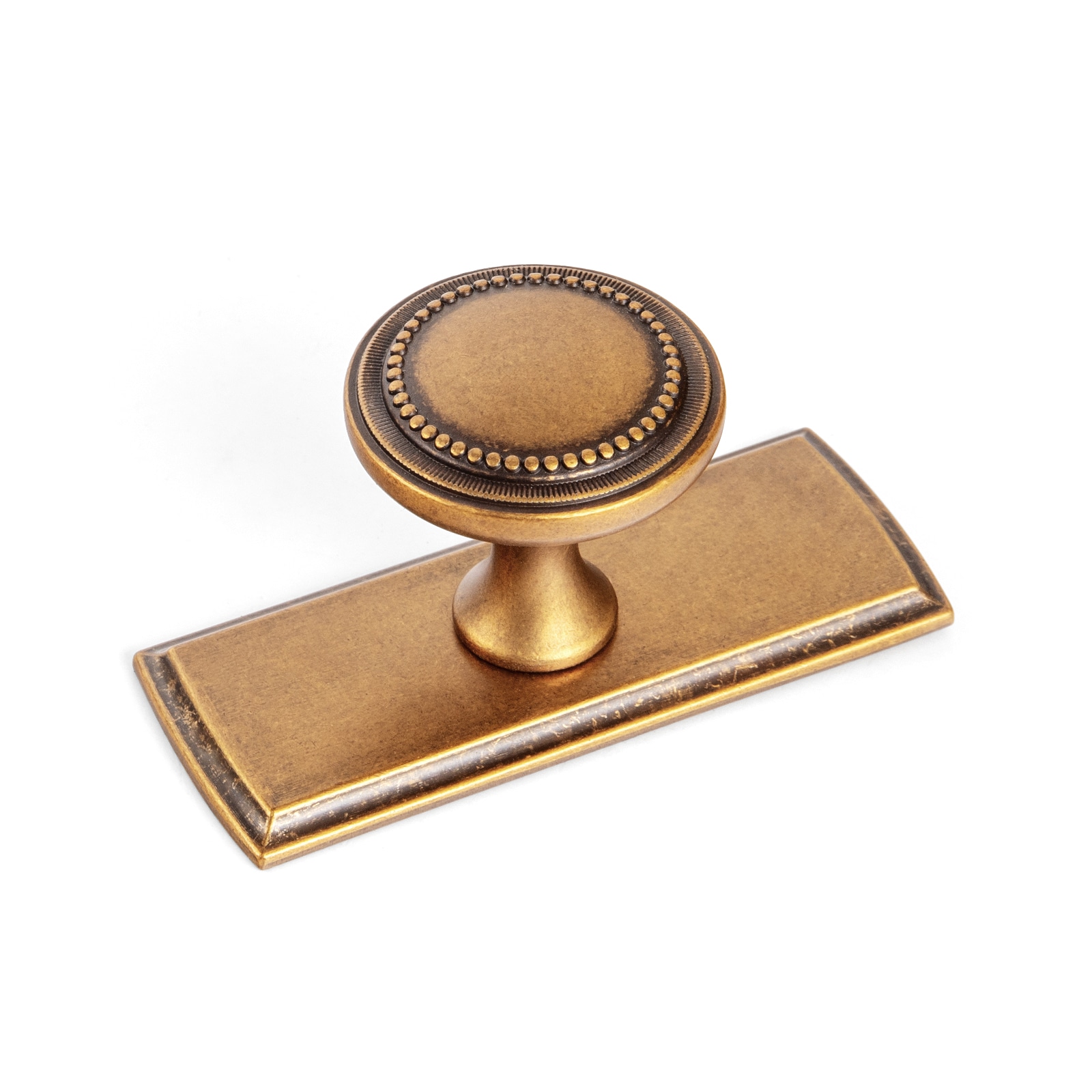 Miaokesen 1-in Antique Brass Mushroom Classic Cabinet Knob 6 -Pack #066GT-G011-DK