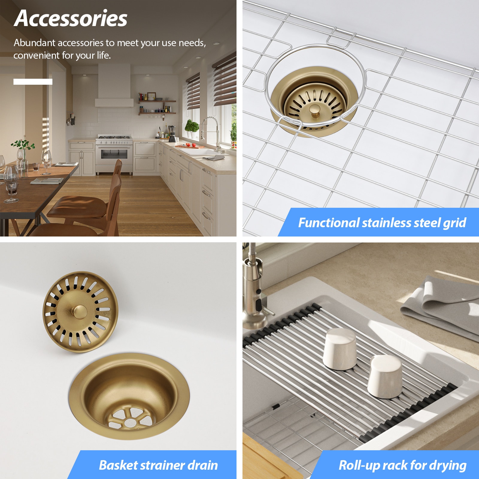 Lordear LD-SYSWHTS33 Kitchen-Sinks - View #7