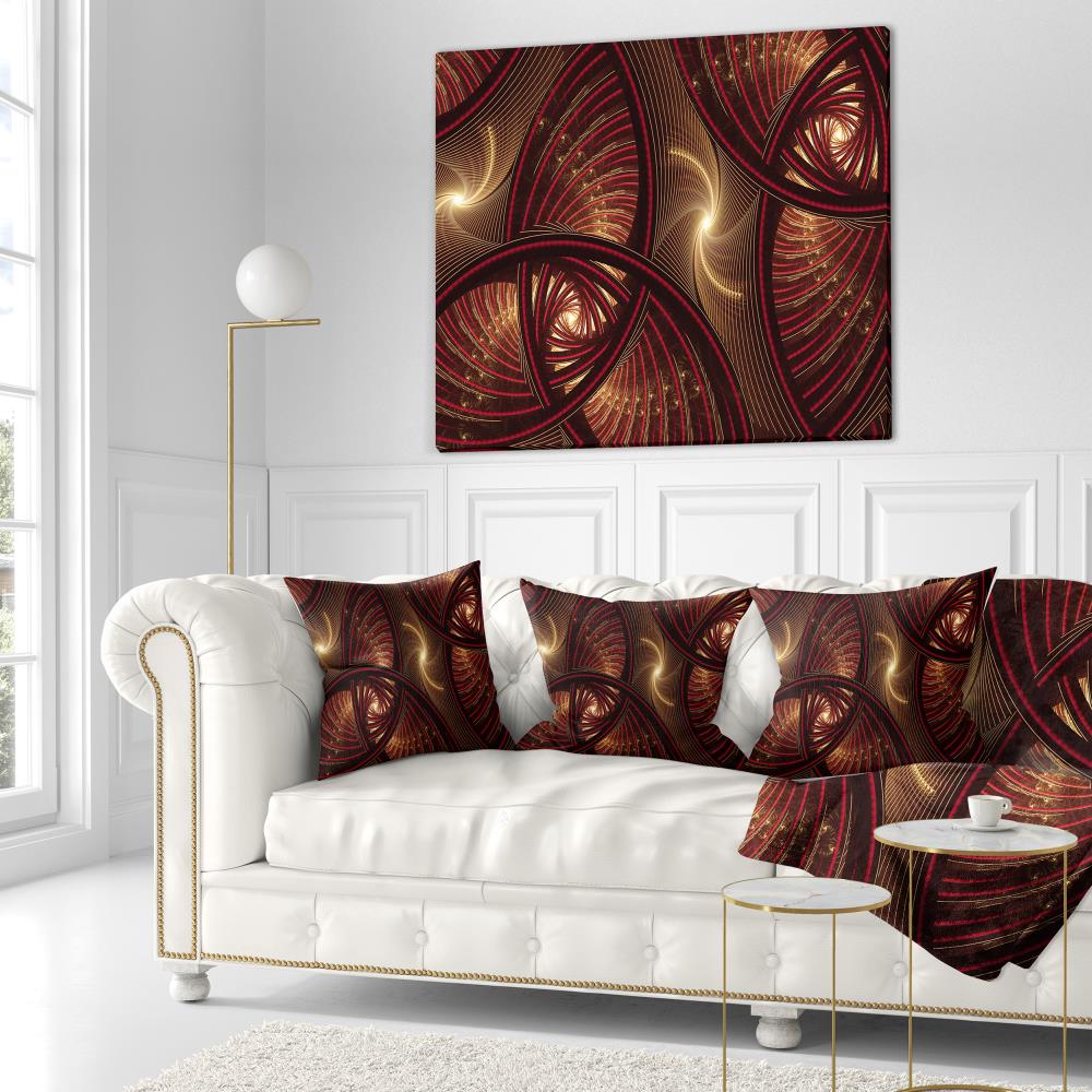 Designart CU15507-18-18 18-in x 18-in Brown Indoor Decorative Pillow
