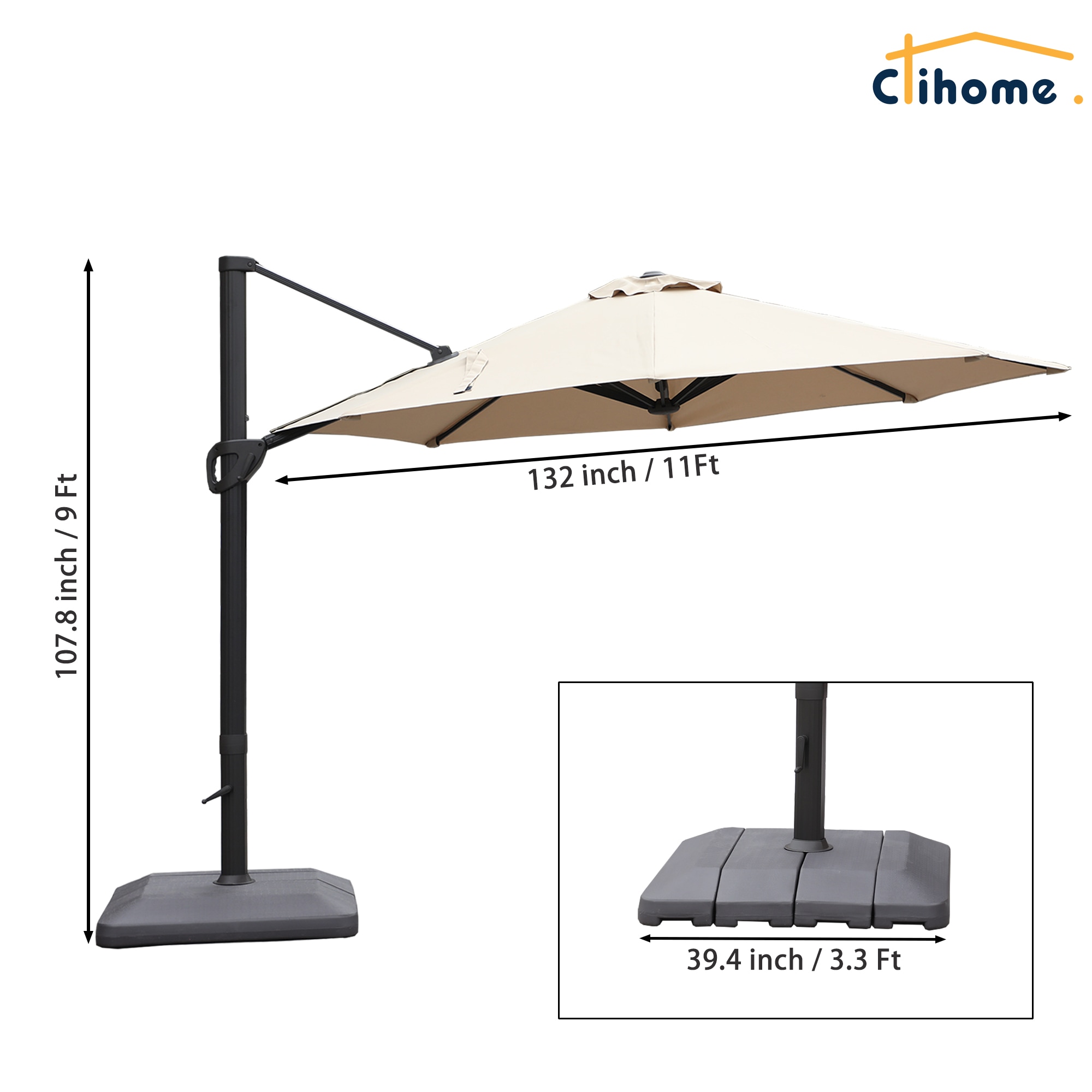 Clihome EDBL-UM1621001RD Umbrellas-2 - View #4