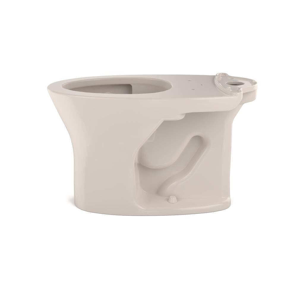 TOTO Drake Sedona Beige Elongated Chair Height Toilet Bowl 12-in Rough ...