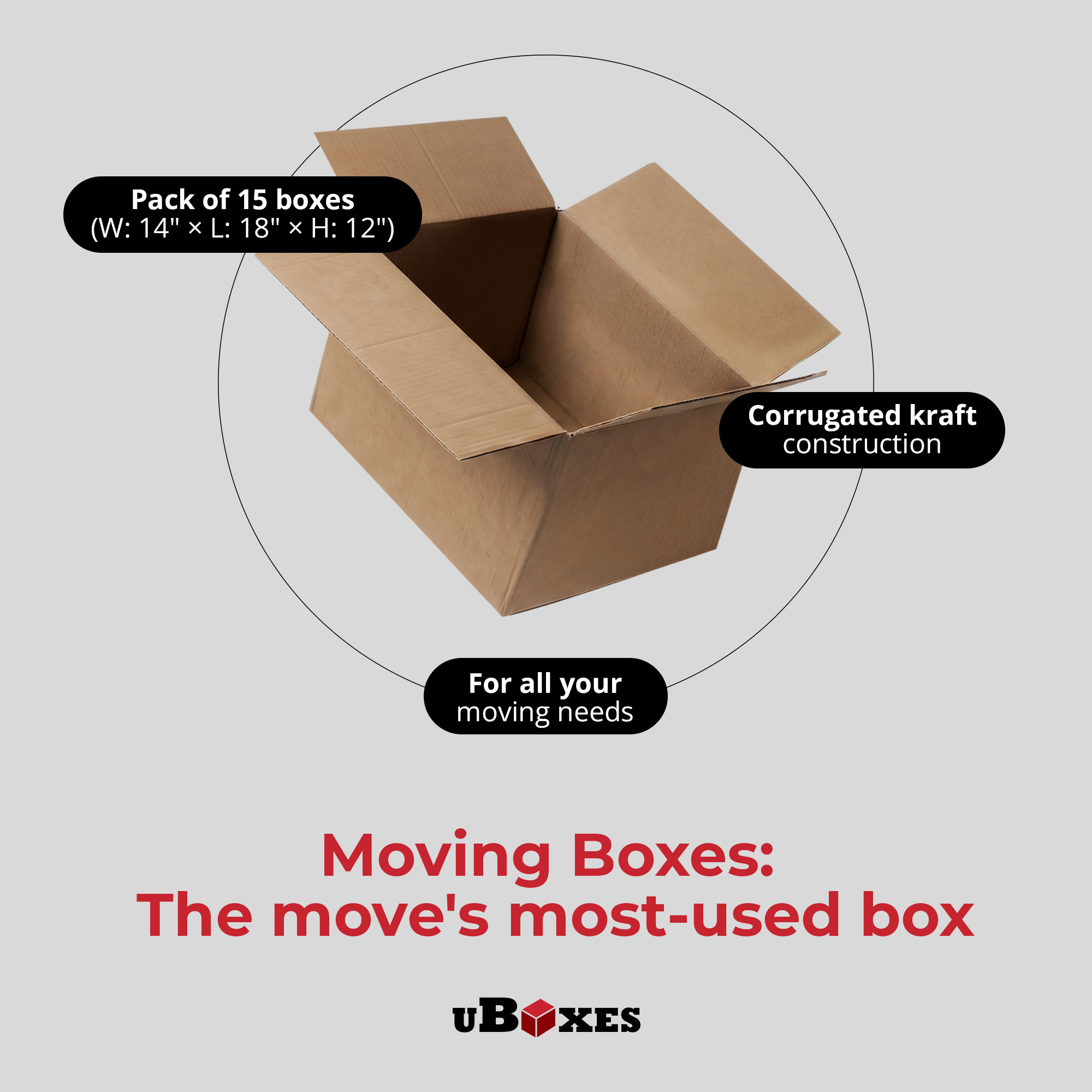 uBoxes BOXBUNDMED15 Moving-Boxes - View #3