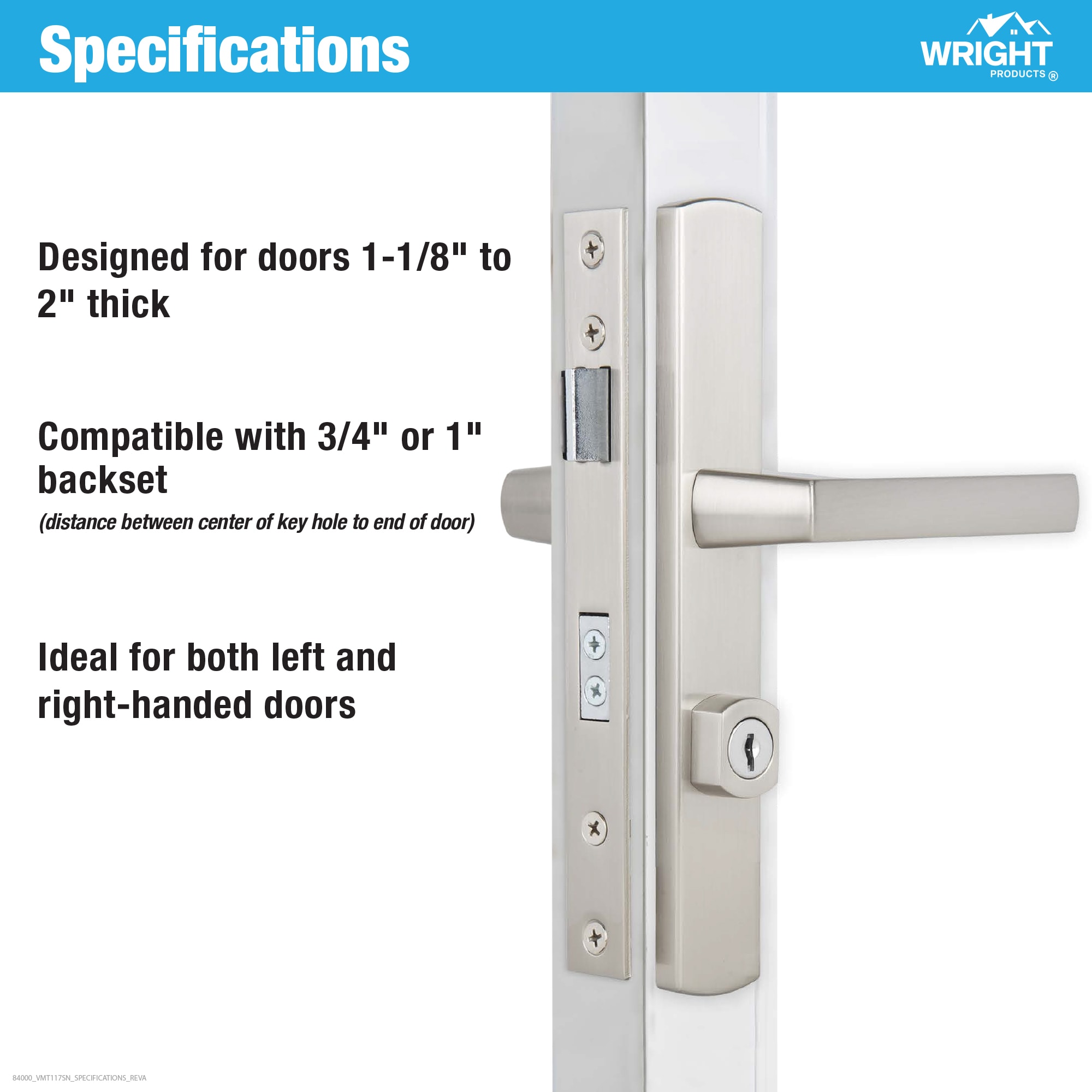 WRIGHT PRODUCTS VMT117SN Screen-Storm-Door-Handles - View #5