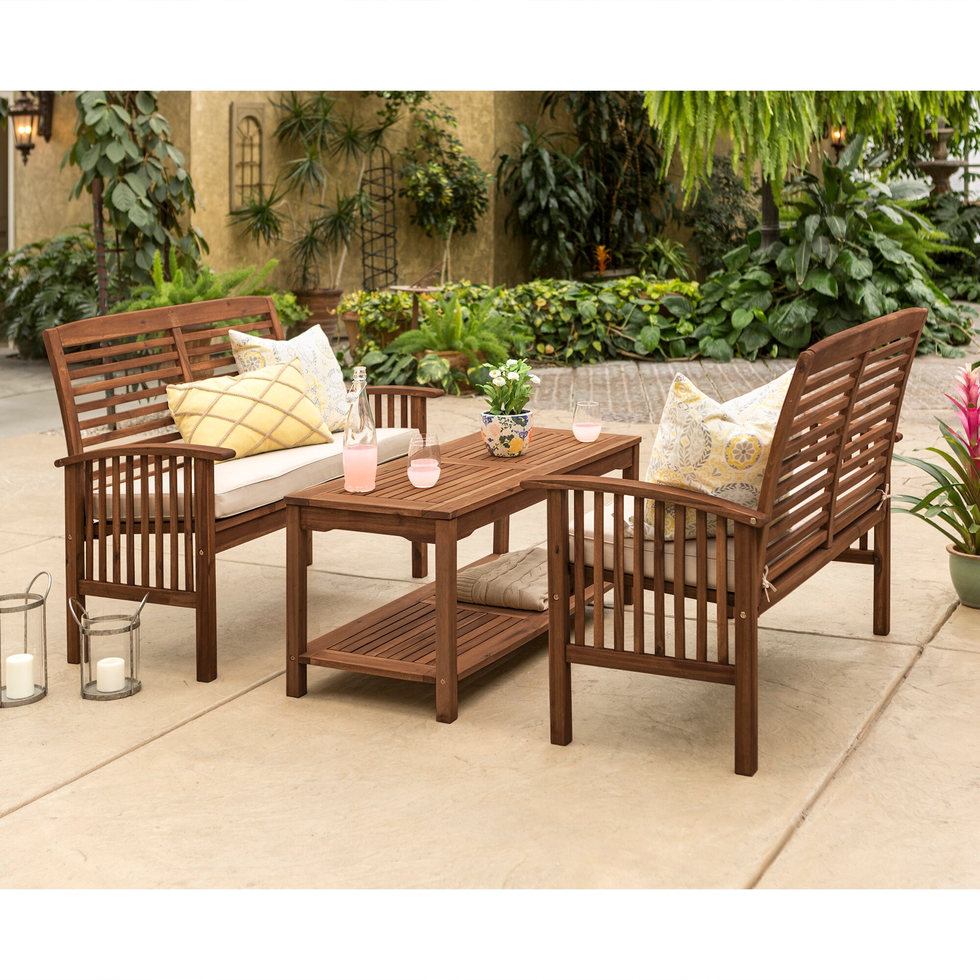 Walker Edison LWW3SDB-2LST Patio-Conversation-Sets - View #3
