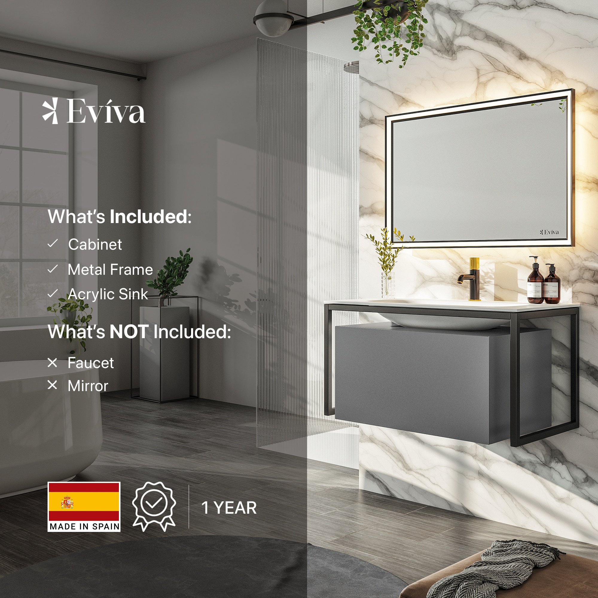 Eviva EVVN111-32GR Bath-Vanity-Combo - View #7