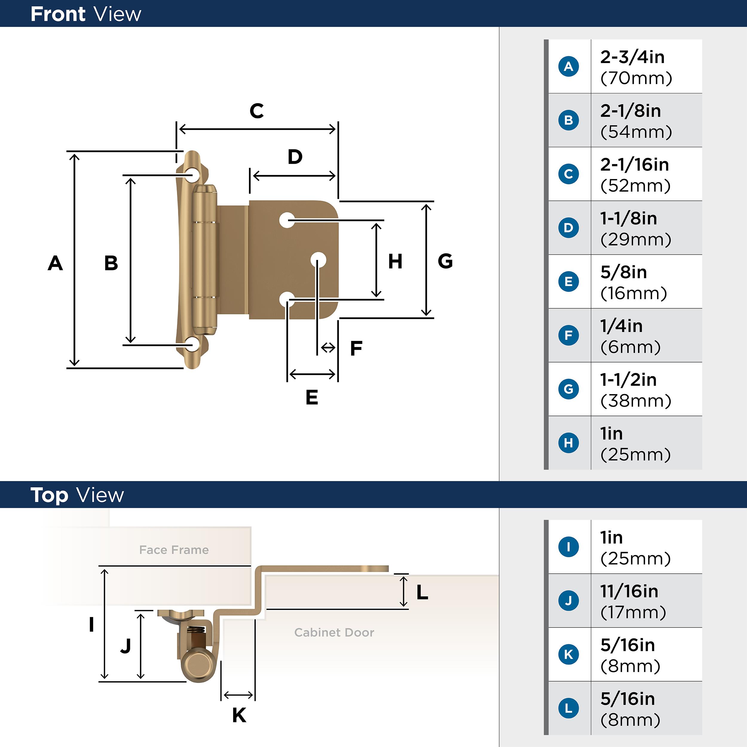 Amerock BPR7928CZ Cabinet-Hinges - View #3