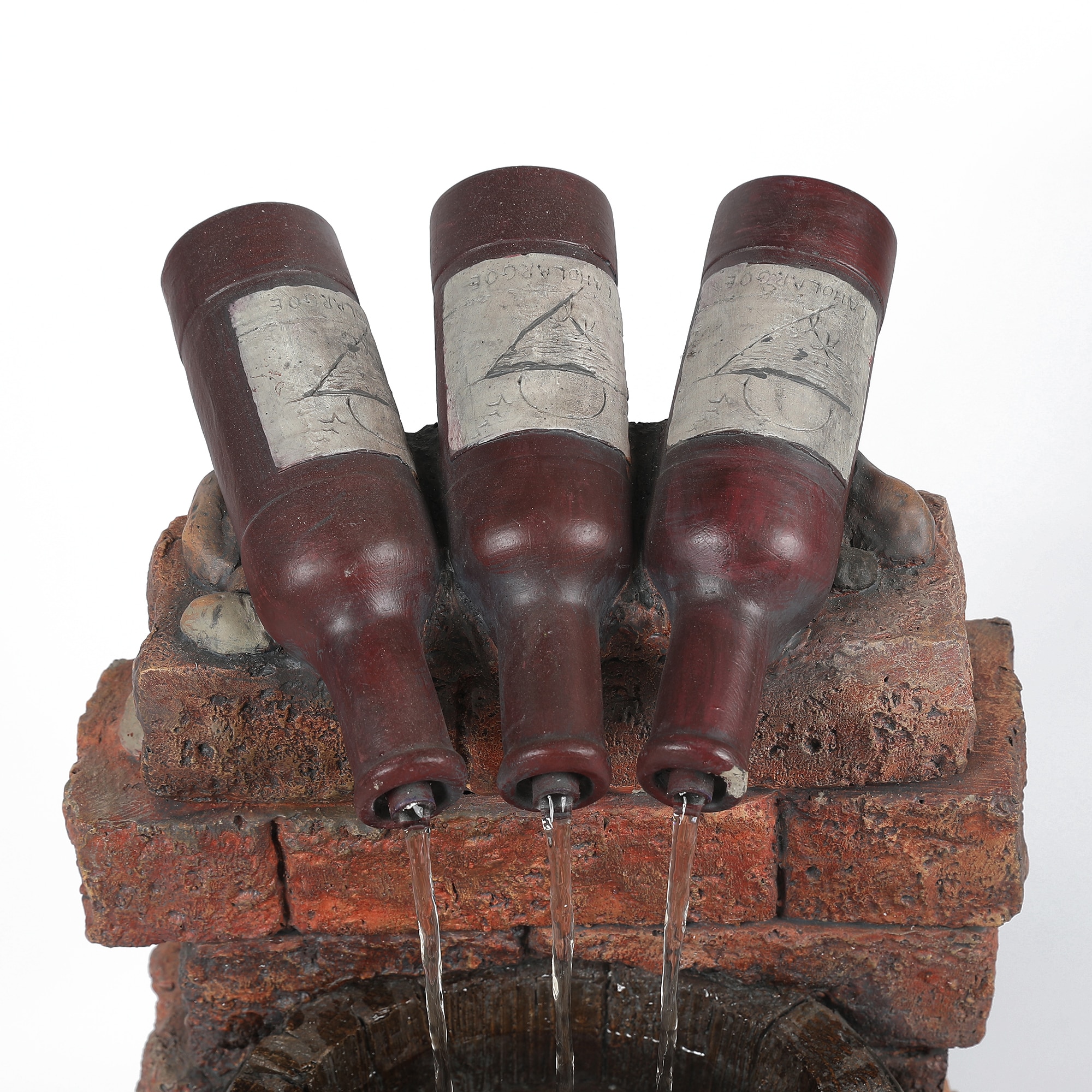 Wine Fountain, Wine poured from the fountain inside the lab…