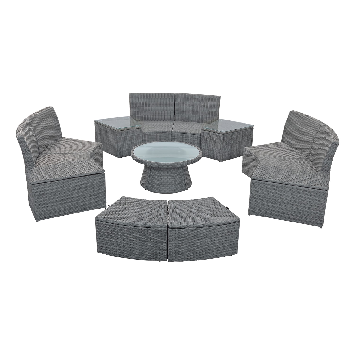 SINOFURN SYA380069GY Patio-Conversation-Sets - View #6