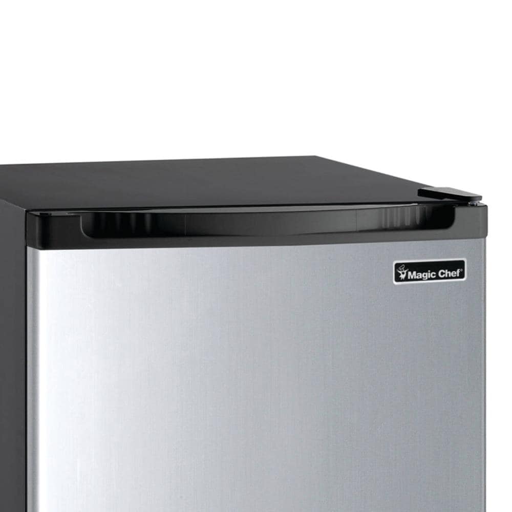Magic Chef MCUF3S2 Compact Sleek 3 Cubic Foot Freestanding Mini Small  Upright Freezer, Stainless Steel