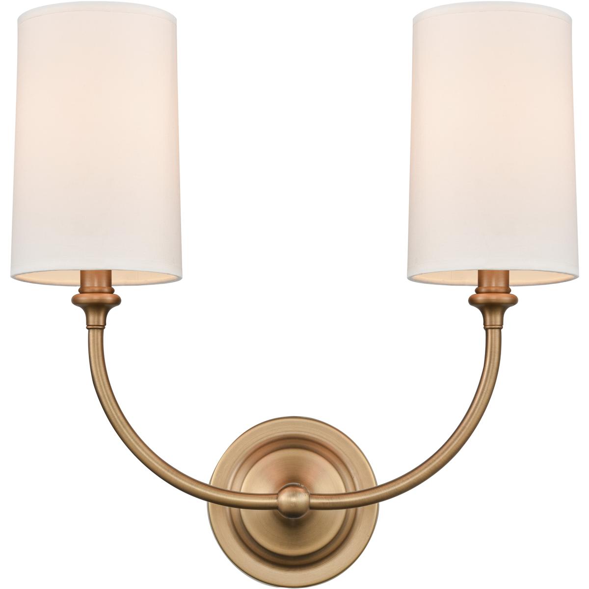 Innovations Lighting - 372-2W-BB-S1-LED Giselle LED 15 inch Brushed Brass Wall Sconce Wall Light