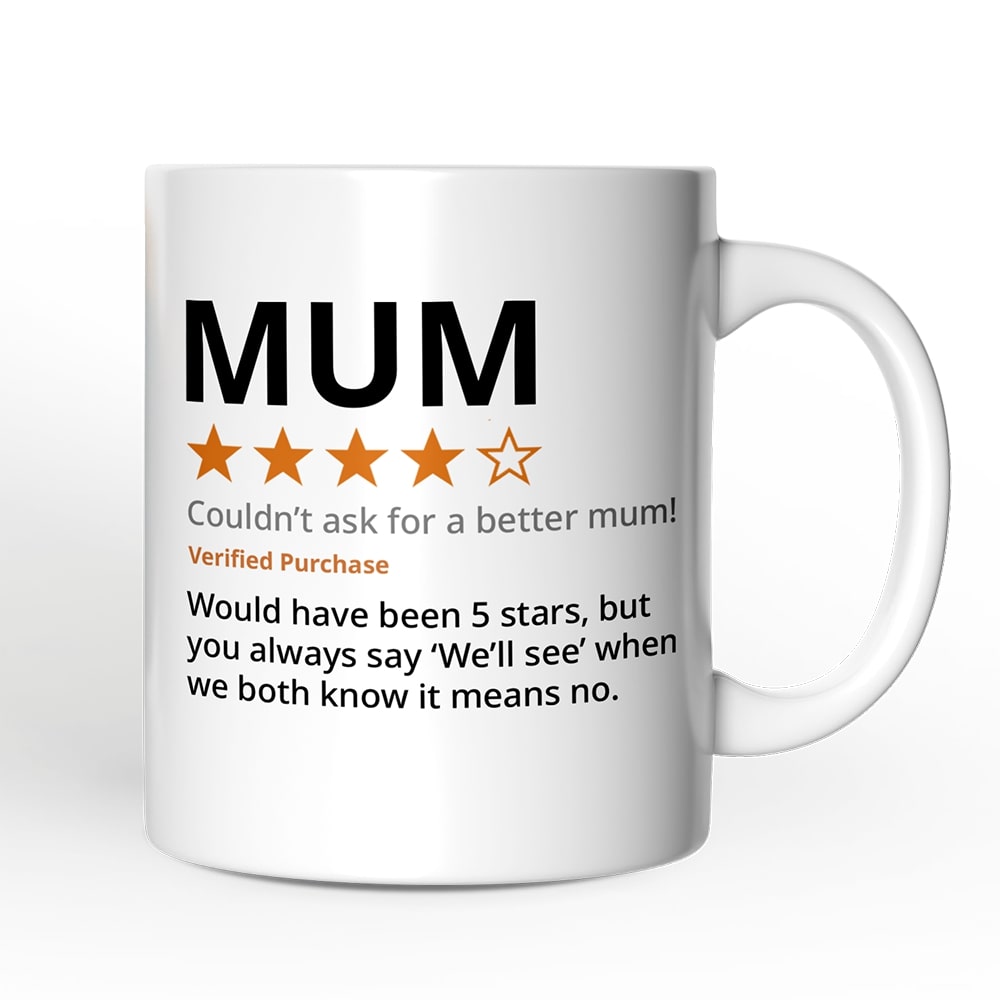 OrnamentallyYou NPCM406 Mum Star Reviewed Mug Playful Mother Gift