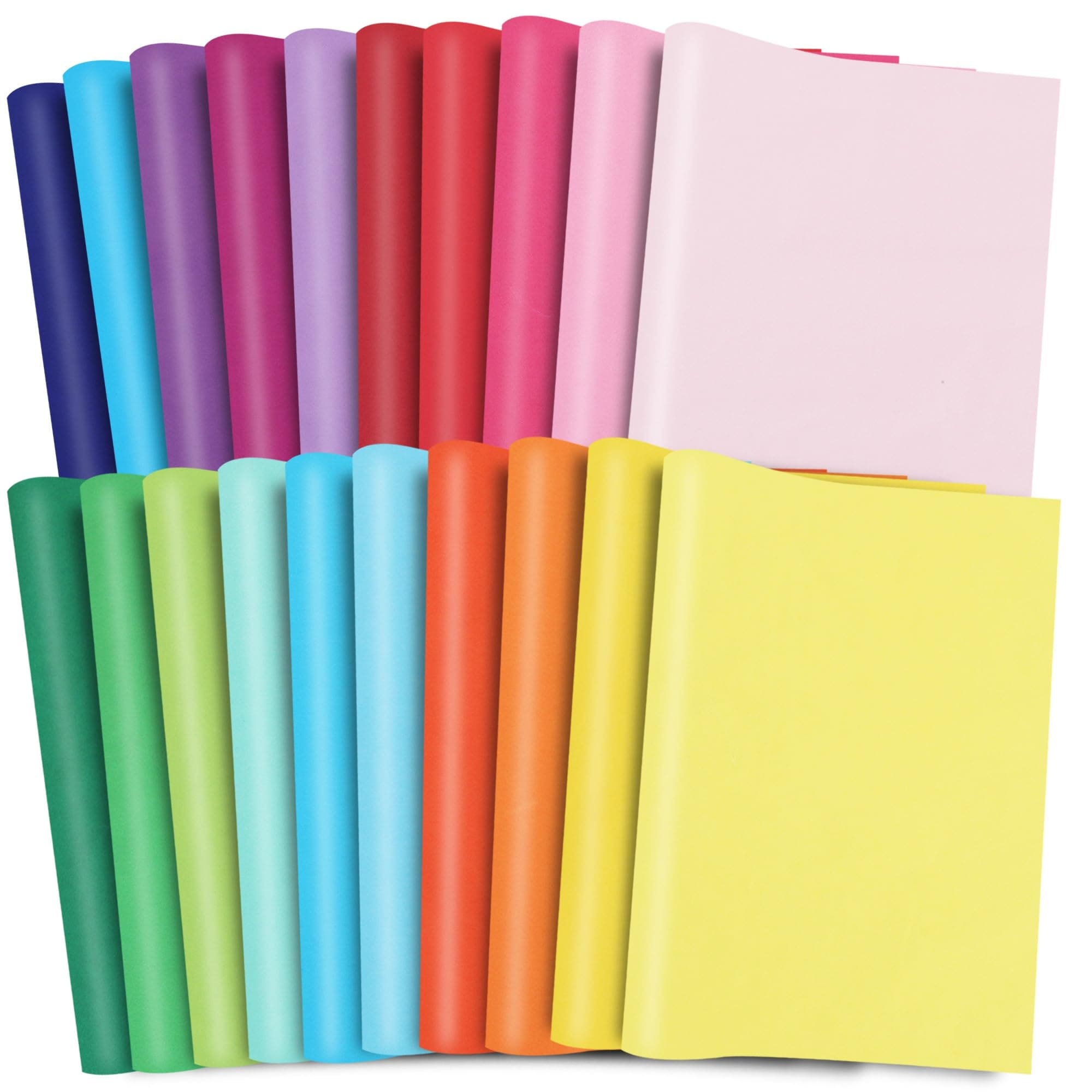 Afoxsos Colored Tissue Paper 20 Colors Multicolor Gift Wrap for Birthday Wedding Graduation Crafts Holiday Flowers 14 x 20 Inch 100 Sheet #L05AF08073