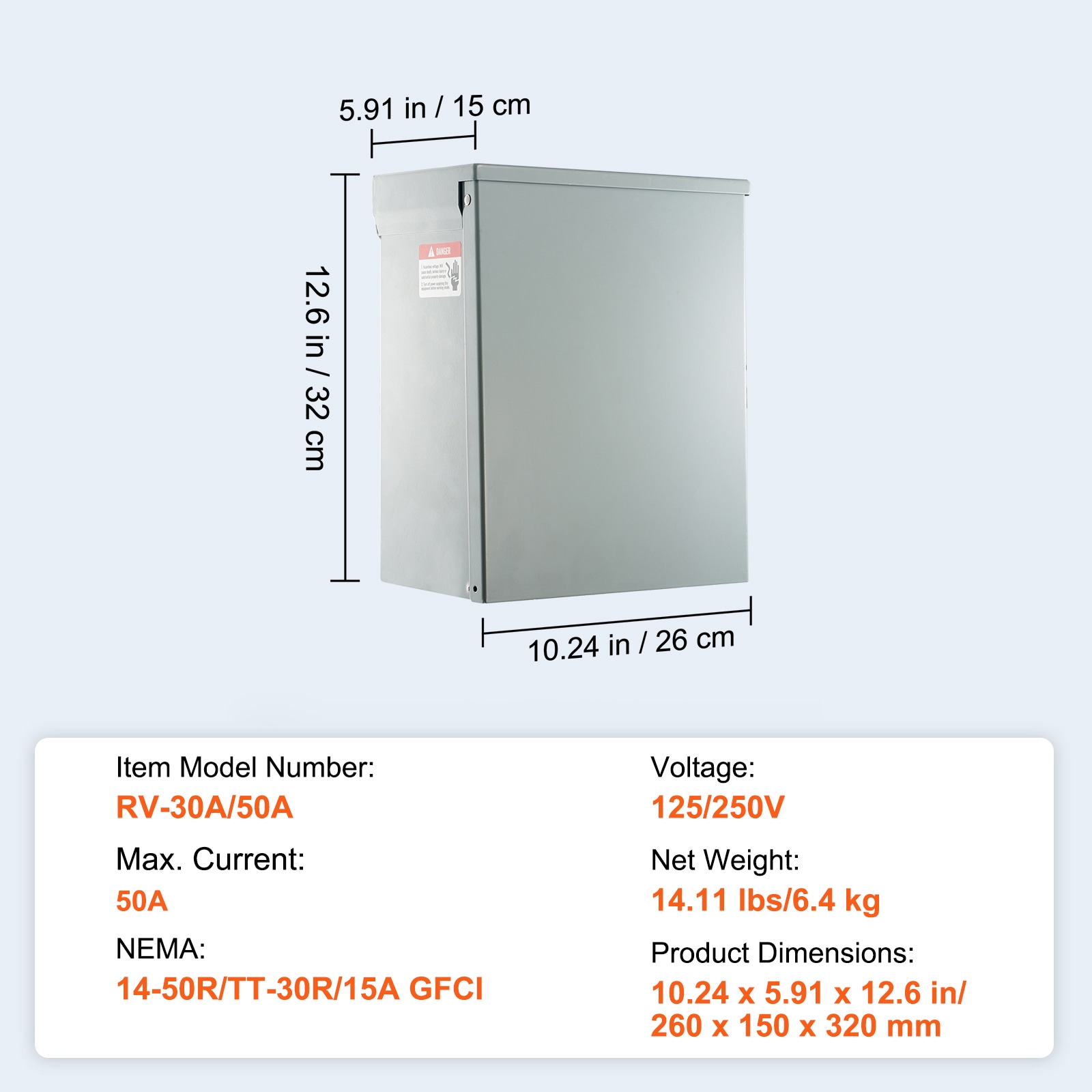 Mecale YAS-PKFXIC Generator-Power-Inlet-Boxes - View #3
