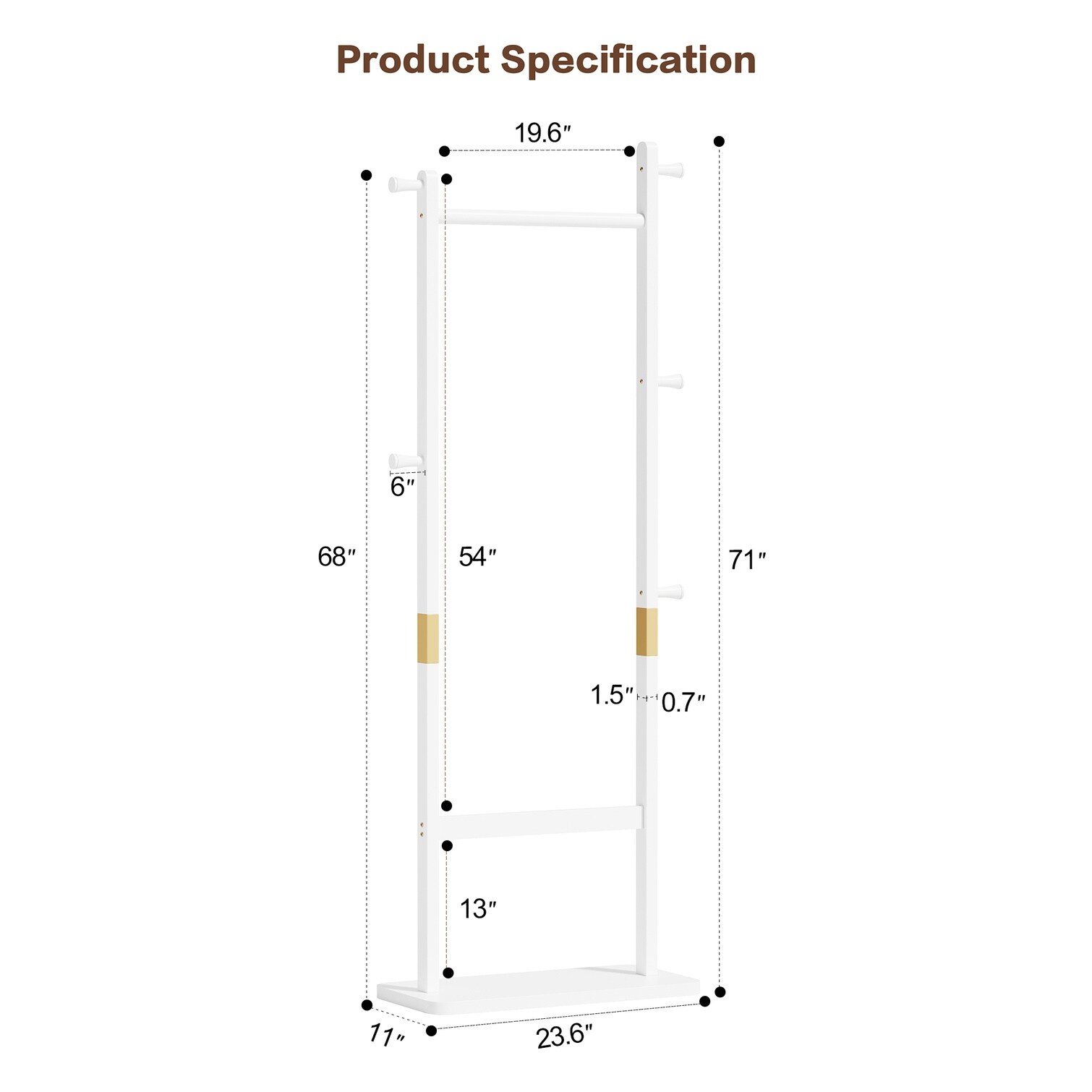 Watnature D4E50ZLESLJA Coatrack-Stands-Pedestals - View #7