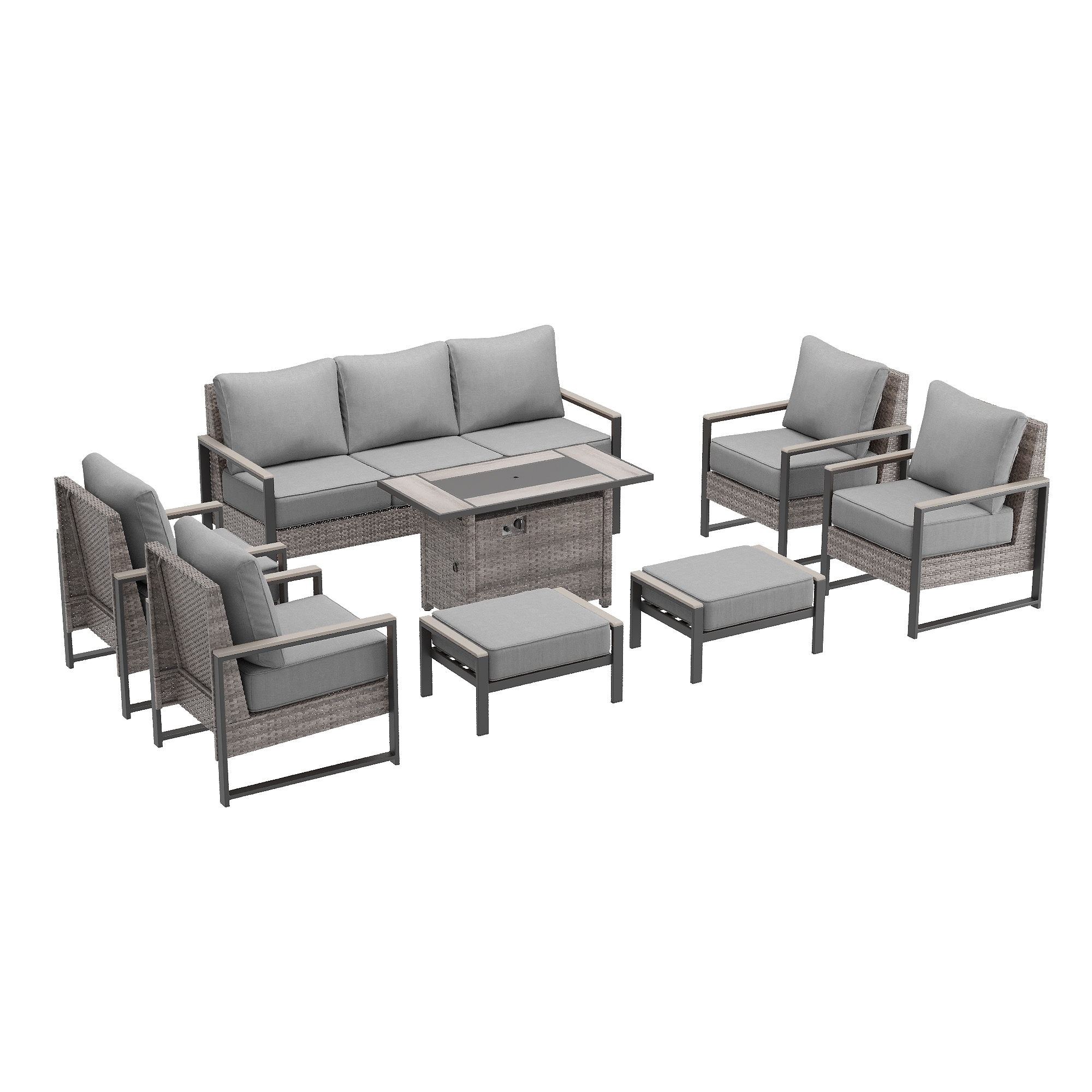ACEGOSES LW-PS-148HGY-S2T5 Patio-Conversation-Sets - View #2