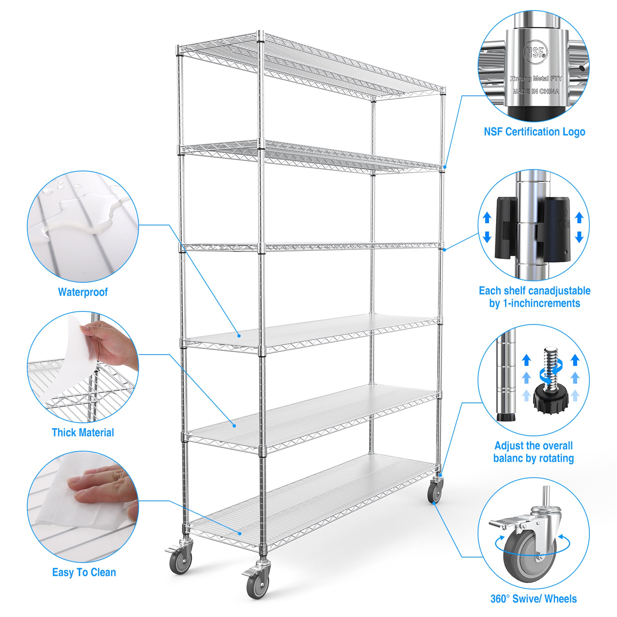 Gaierptone CRXUB9X3WH5 Free-Standing-Shelving - View #5