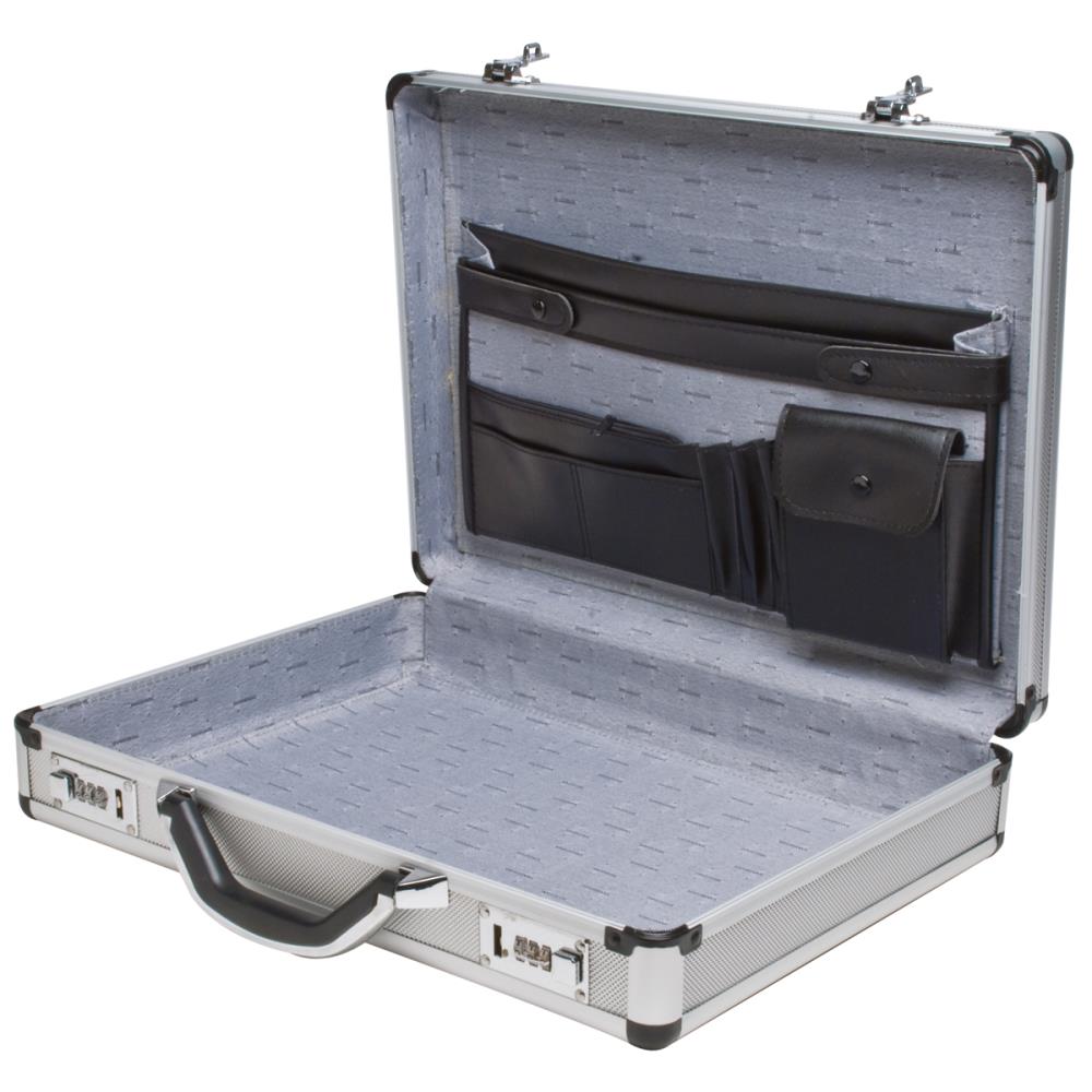 Lock Briefcase with Sandwich Aluminum Alloy Safety Box for Office