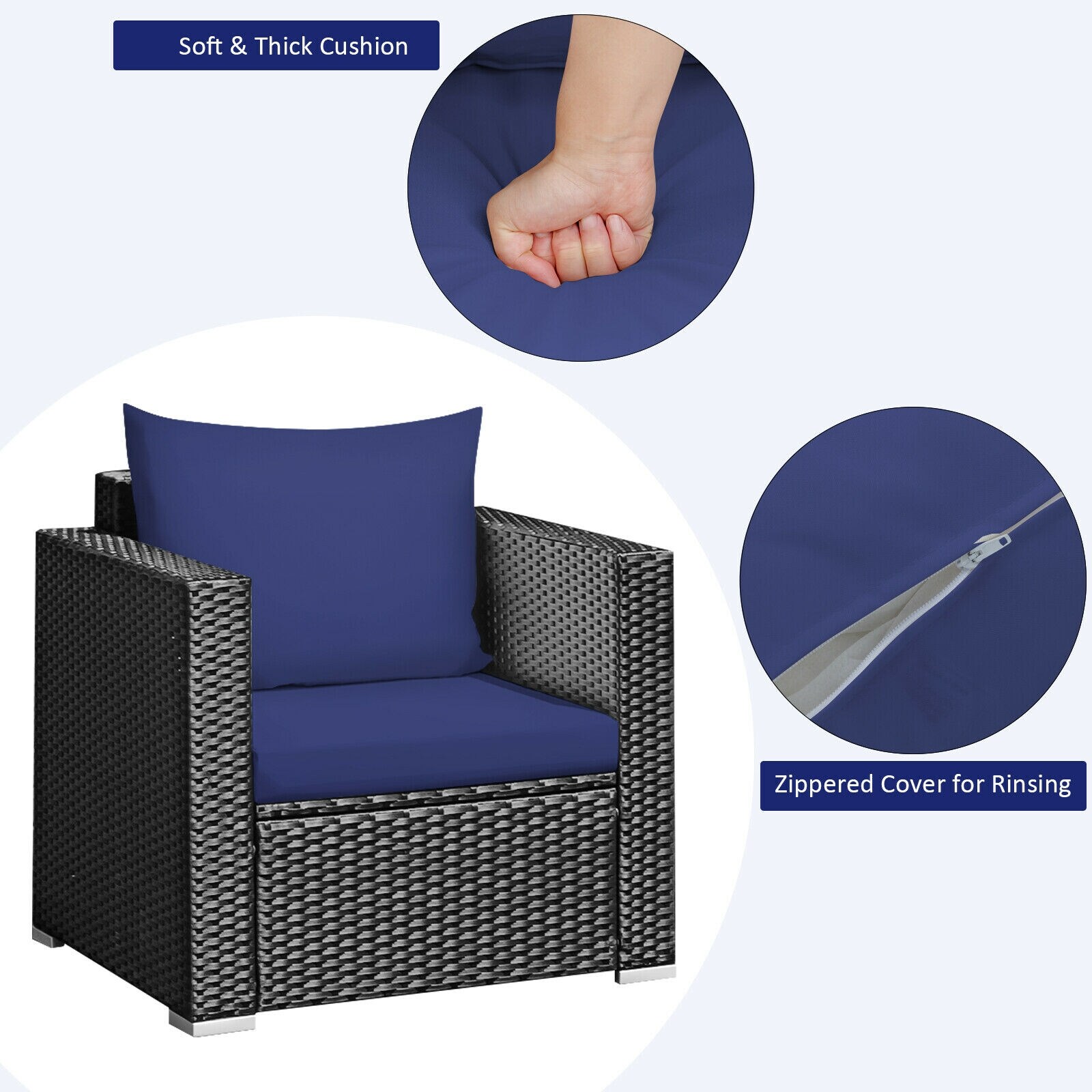 Forclover HYFE-66530GR Patio-Conversation-Sets - View #8