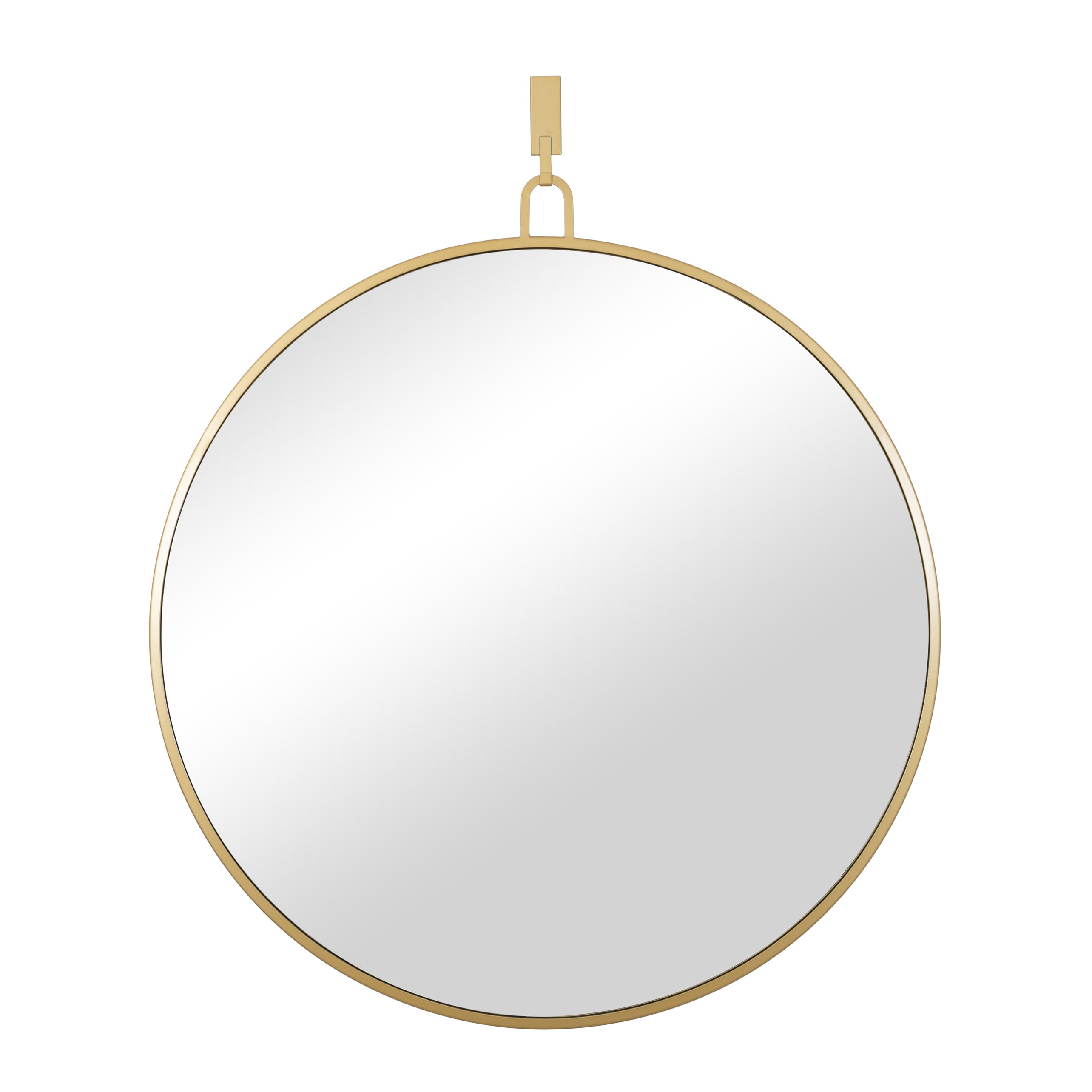 Varaluz 407A03GO Stopwatch 40-Inches W x 43.25-Inches H Round Gold Framed Wall Mirror