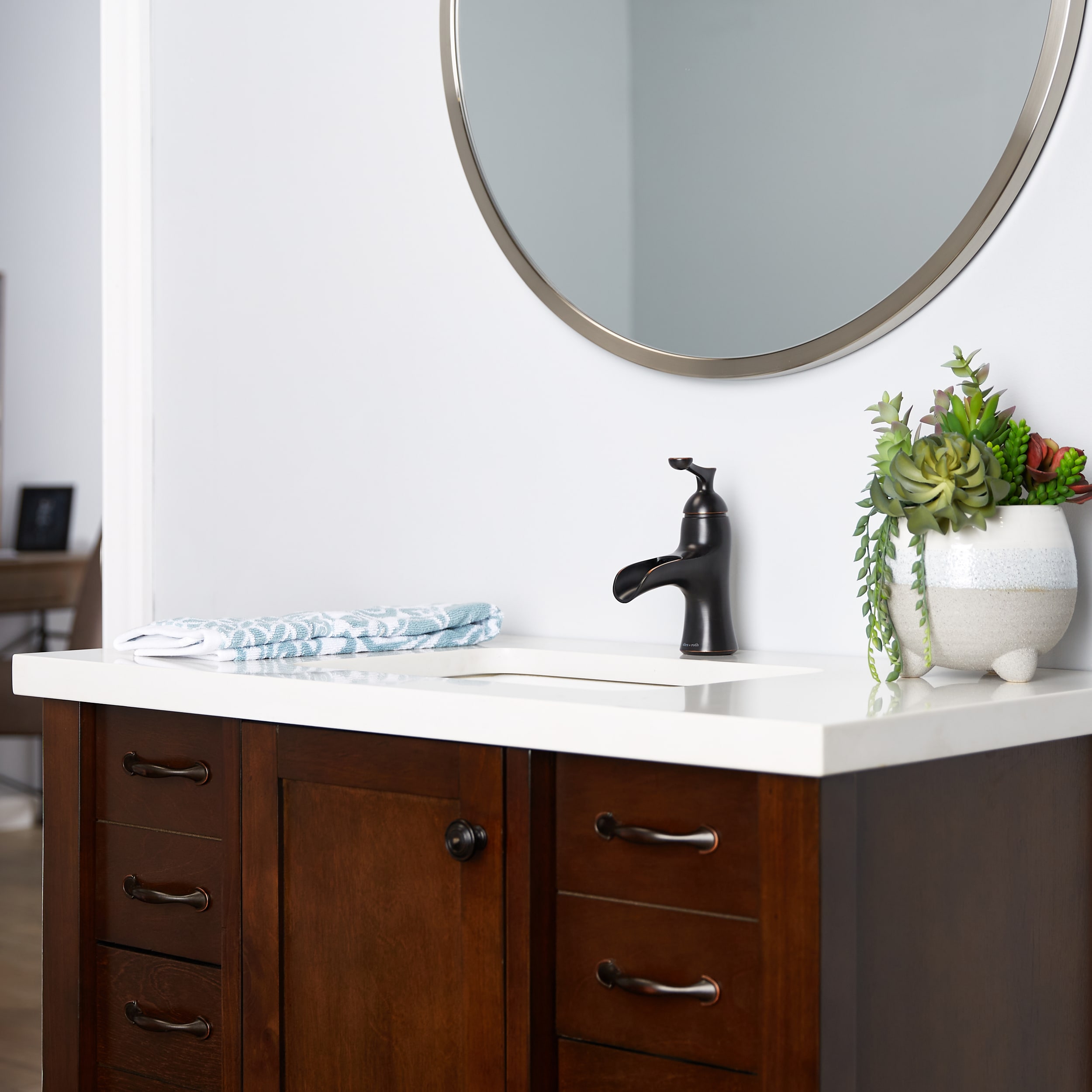 allen + roth 21-B461H-ORB-AR Lavatory-Faucets - View #4