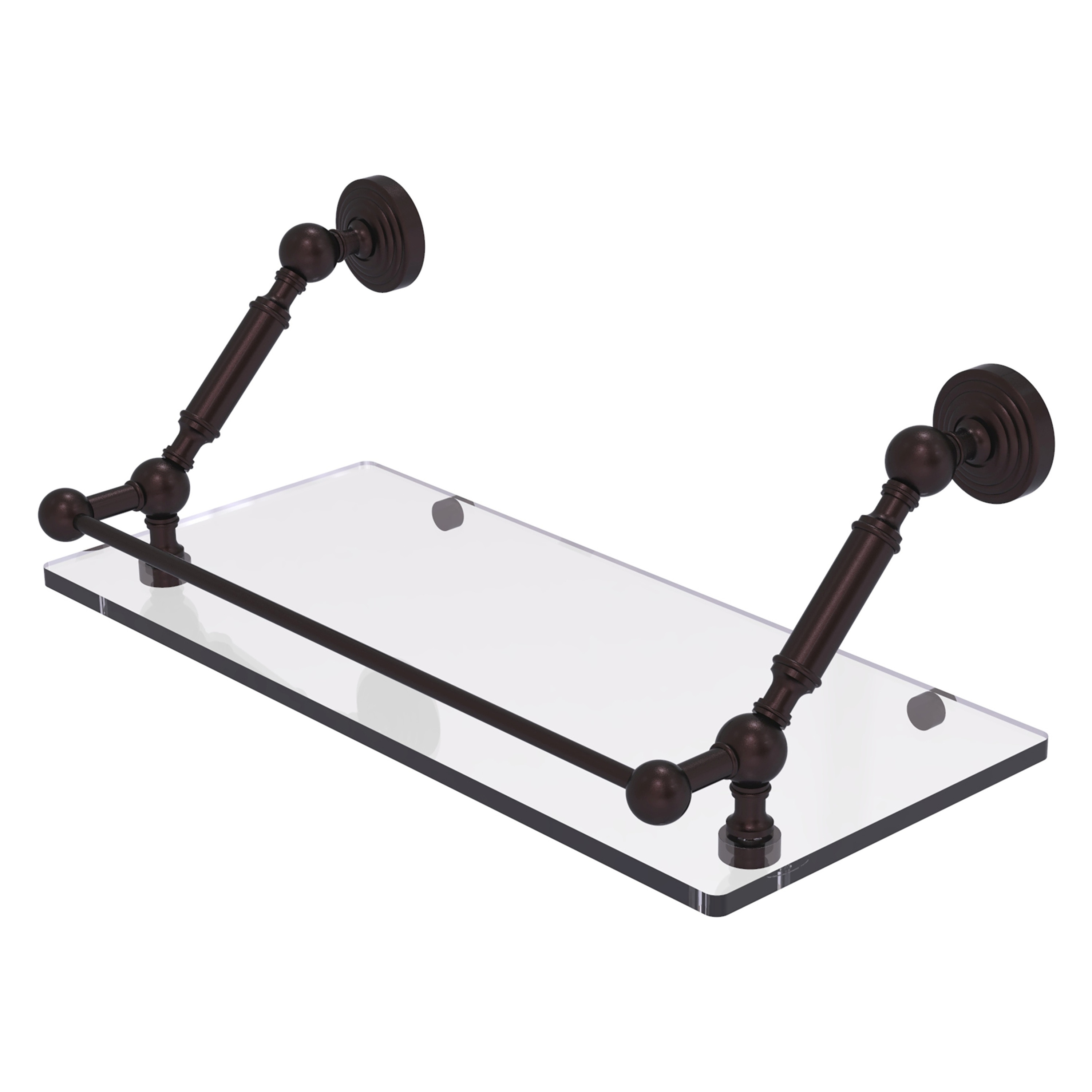 Allied Brass WP-1-18-GAL-ABZ Waverly Place Antique Bronze Wall mount Bathroom Shelf ( 18-in x 7.3-in x 8-in )