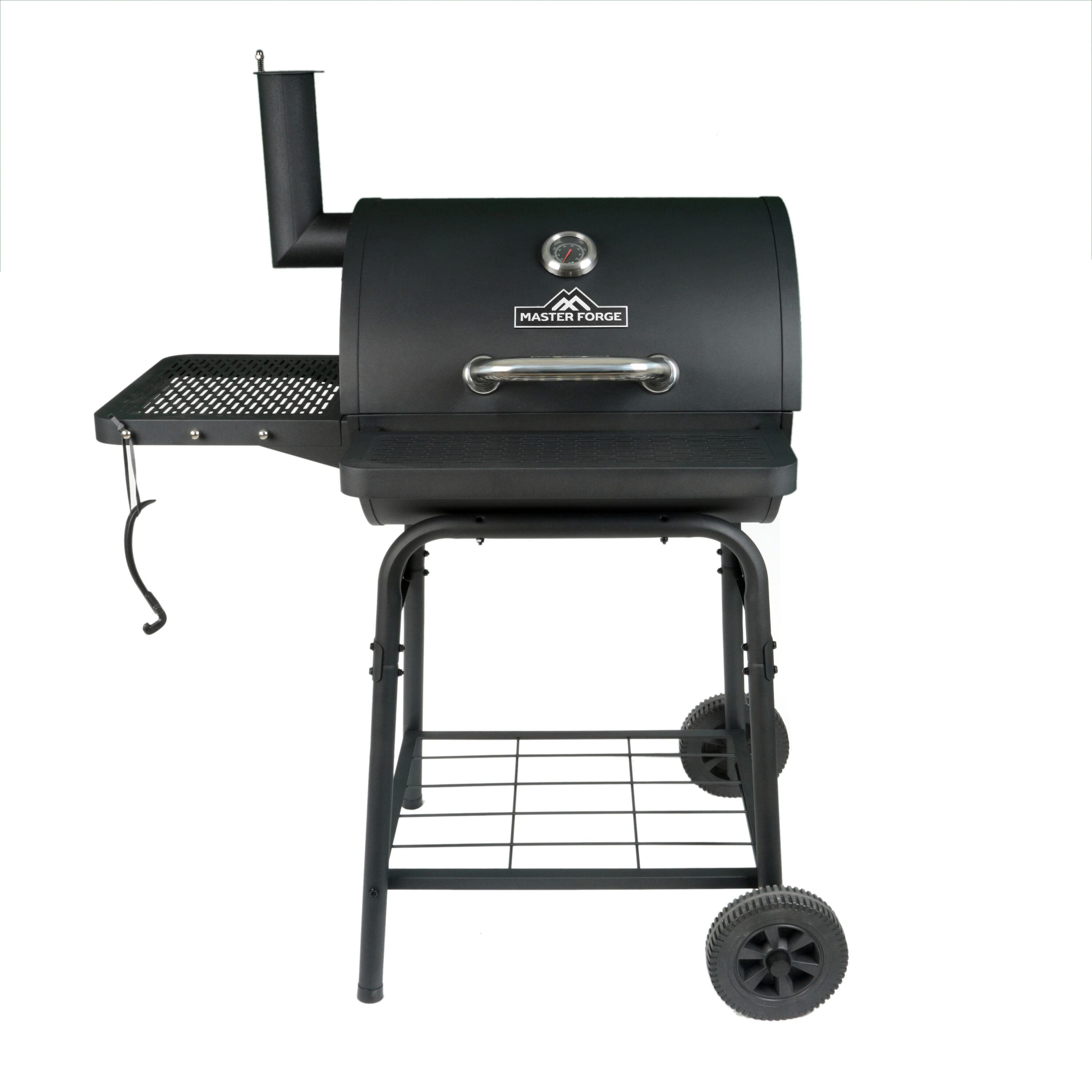 Master Forge 23.9-in W Black / Powder Coated Barrel Charcoal Grill ...