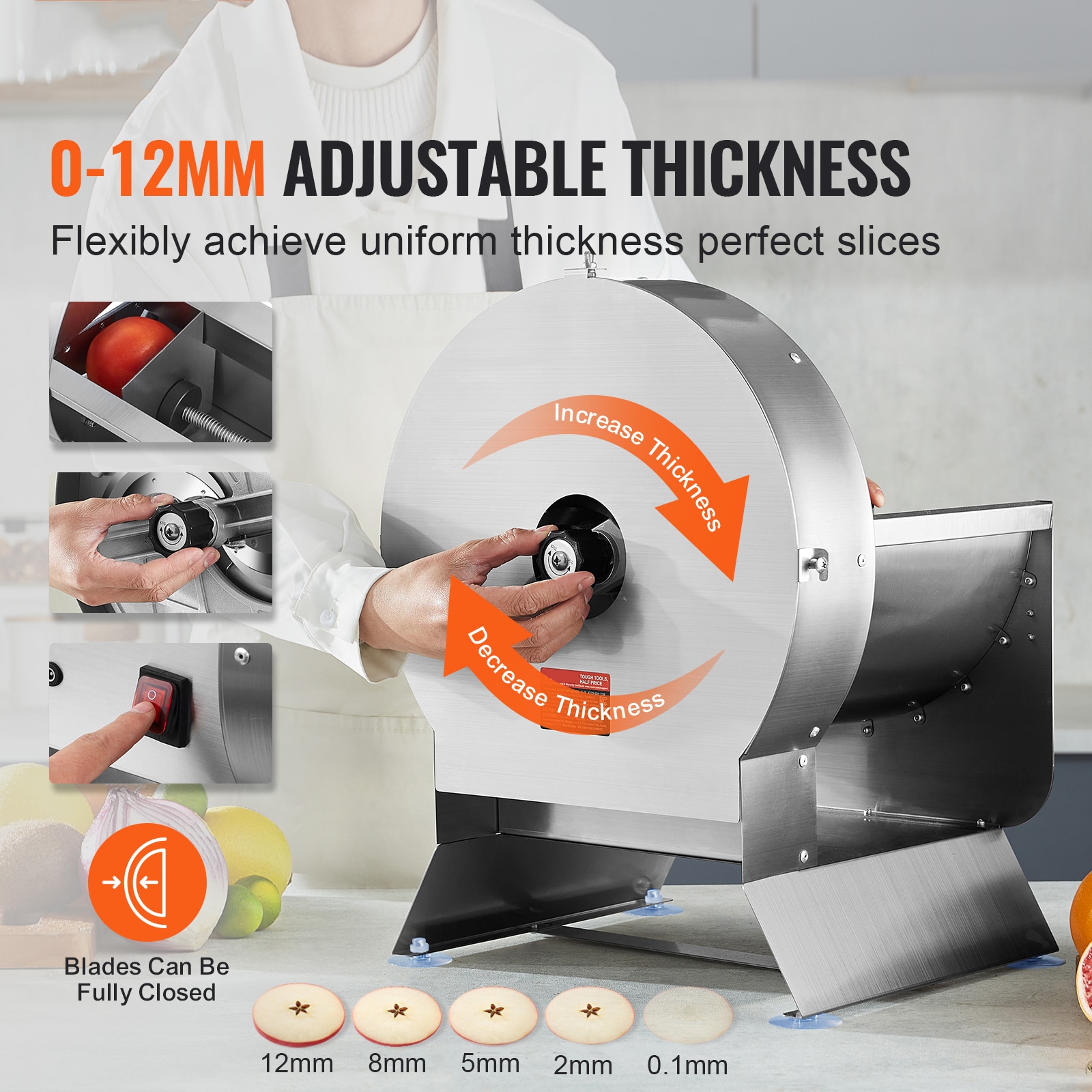 VEVOR SCDDSCQPJBXG03747V1 Food-Slicers - View #2